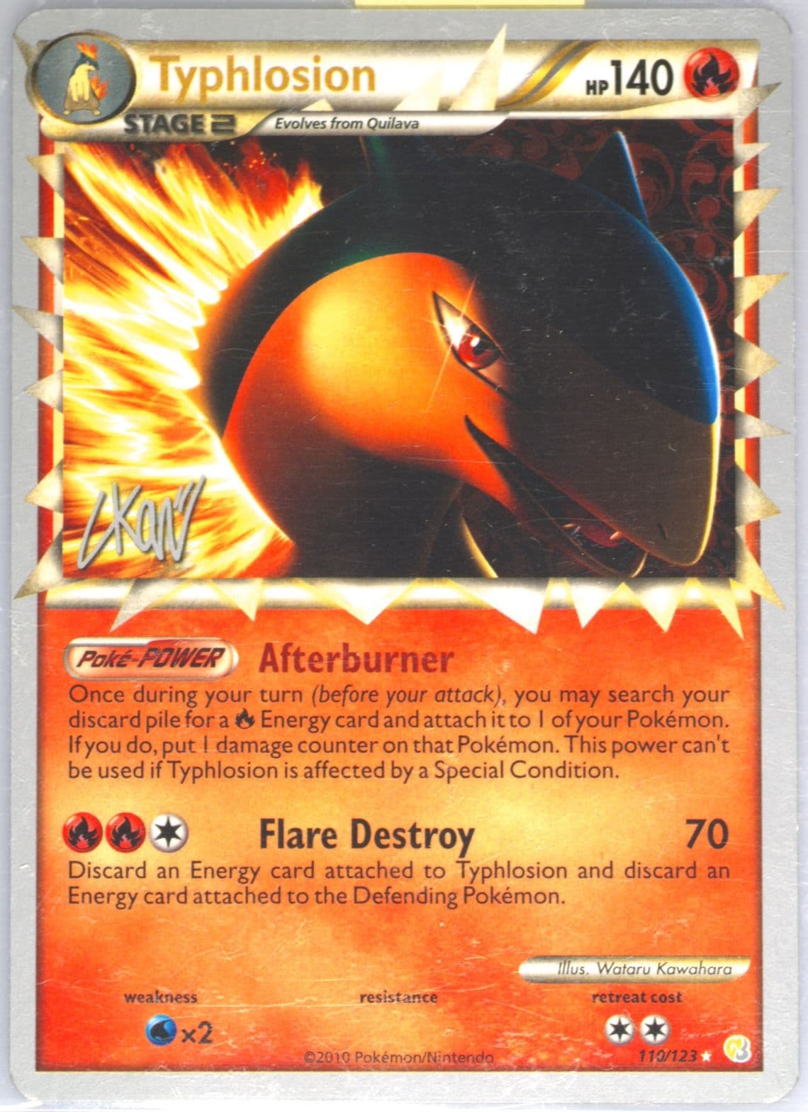 Typhlosion Reshiphlosion (110) 2011 Pokemon World Championships Promo