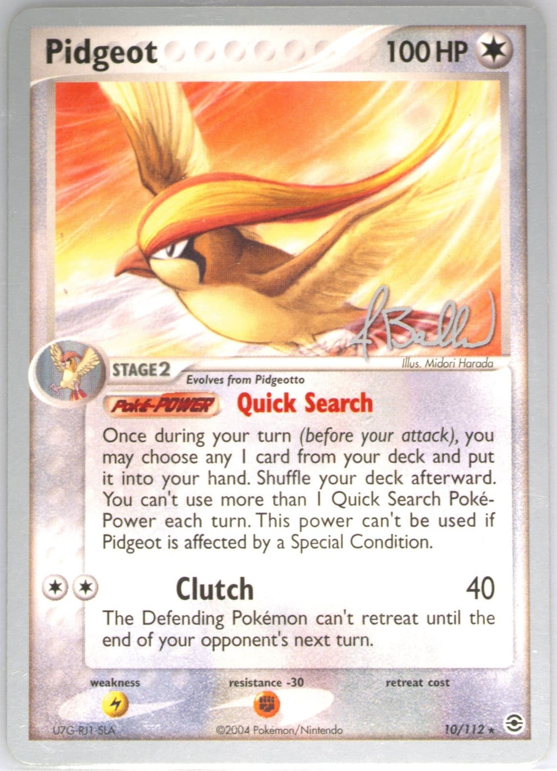 Pidgeot Eeveelutions (10) 2006 Pokemon World Championships Promo