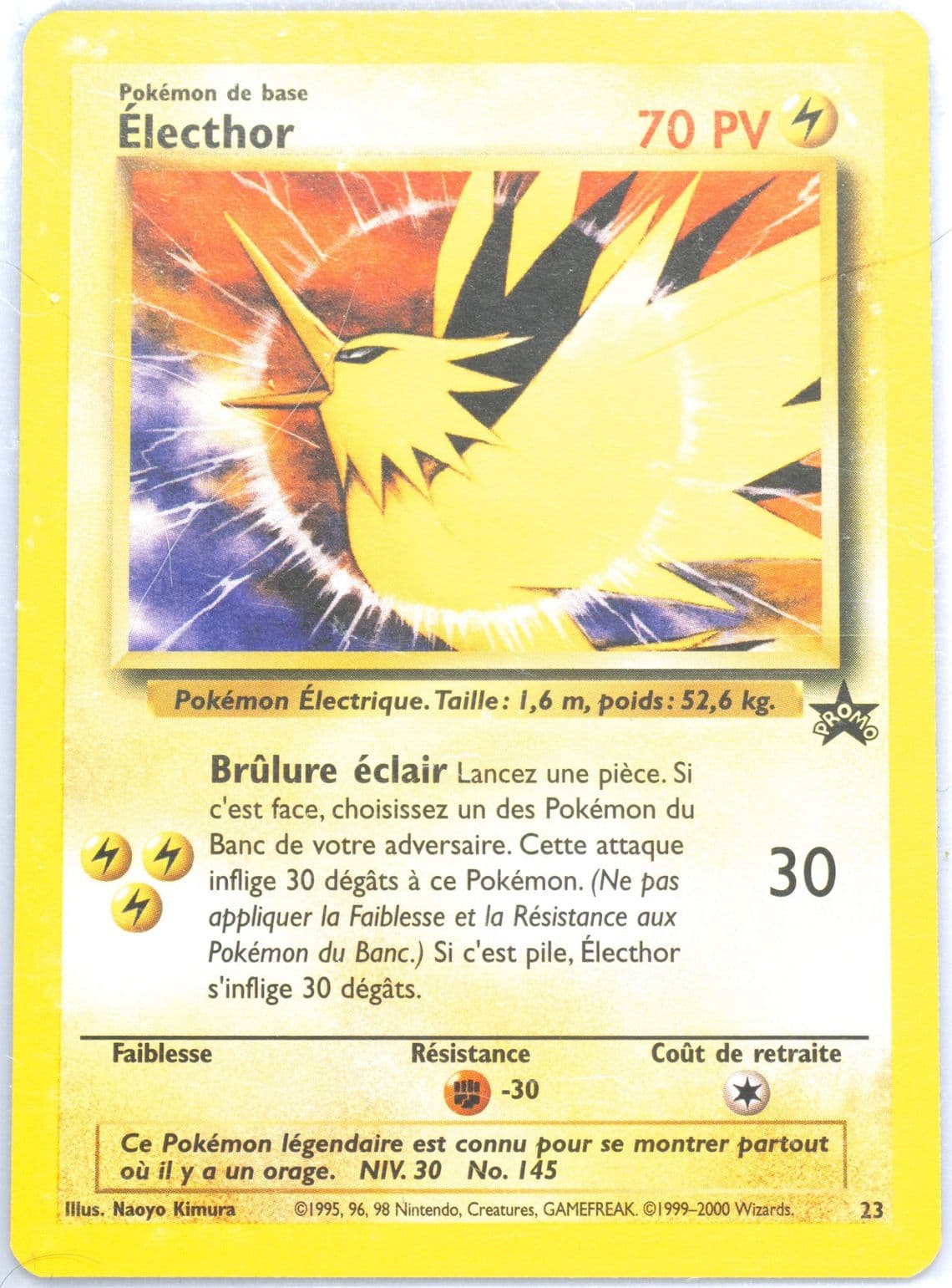 Electhor French (23) 2000 Pokemon Promo Black Star