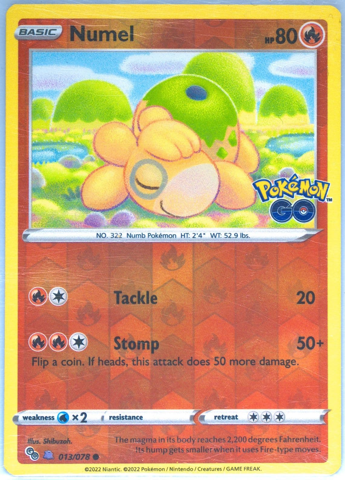Numel-Reverse Foil Ditto (013) 2022 Pokemon Go