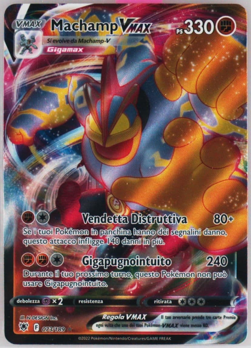 Full Art/Machamp Vmax Italian (073) 2022 Pokemon Sword & Shield Astral Radiance