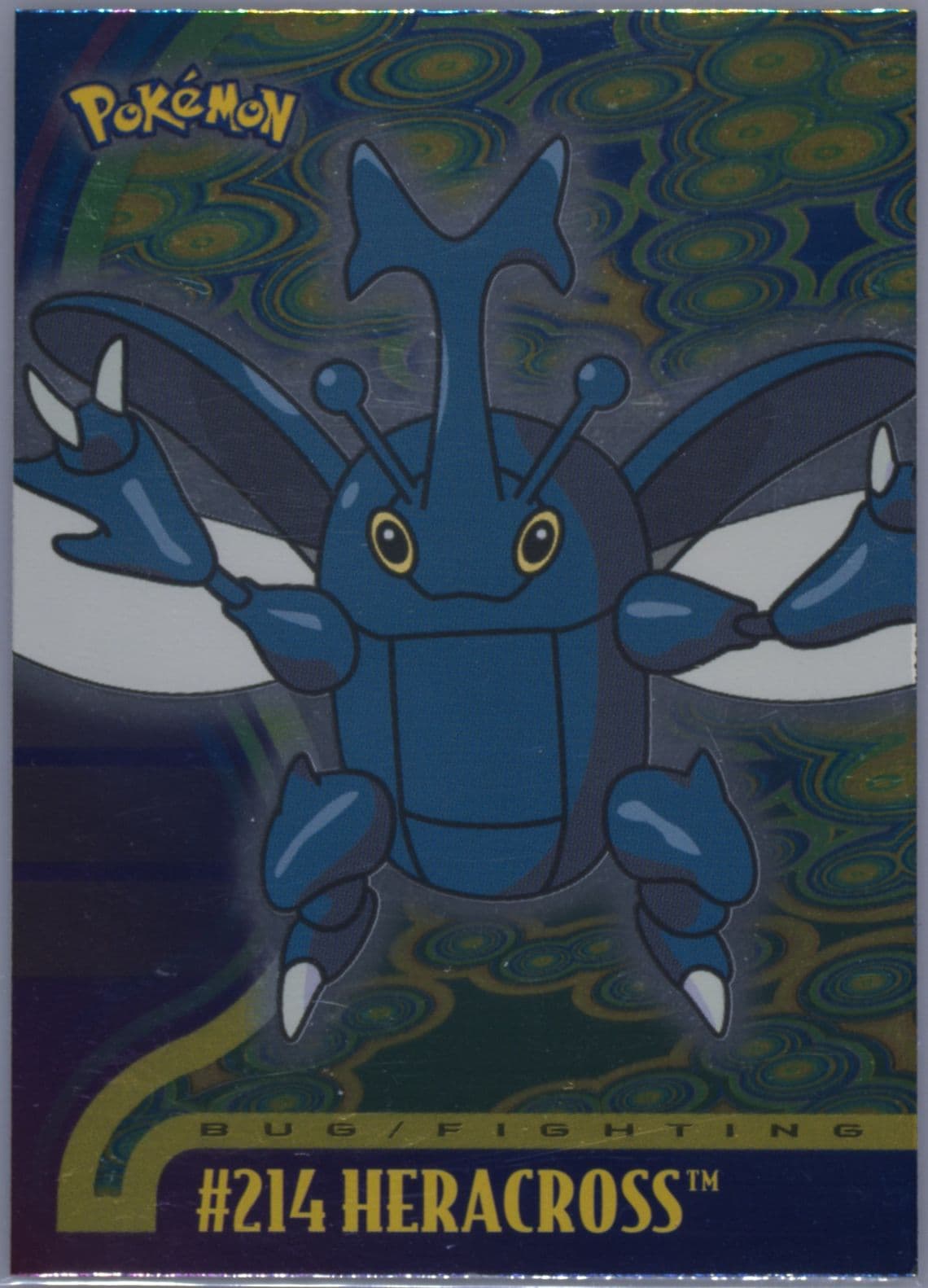 Heracross Foil (214) 2001 Topps Pokemon Johto Series 1