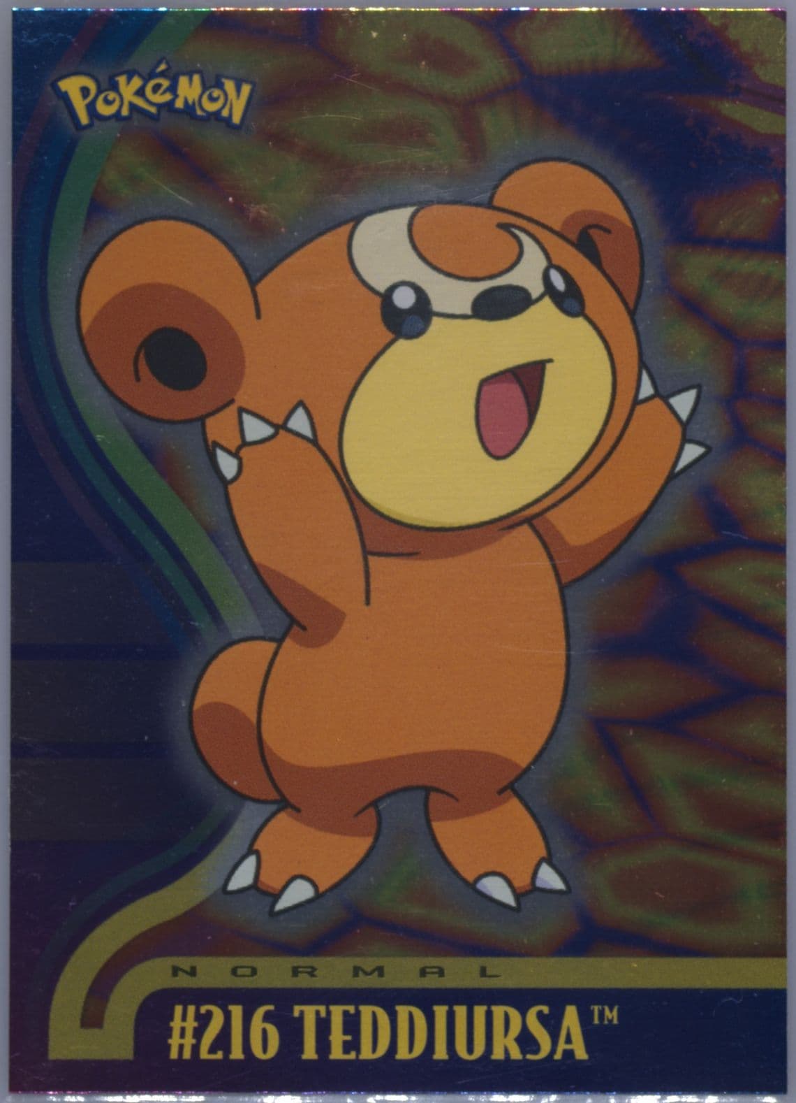 Teddiursa Foil (216) 2001 Topps Pokemon Johto Series 1