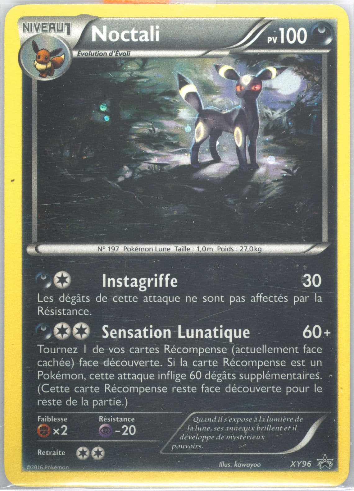 Noctali-Holo Cosmos-Breakpoint 3 Pack-French (XY96) 2016 Pokemon XY Black Star Promo