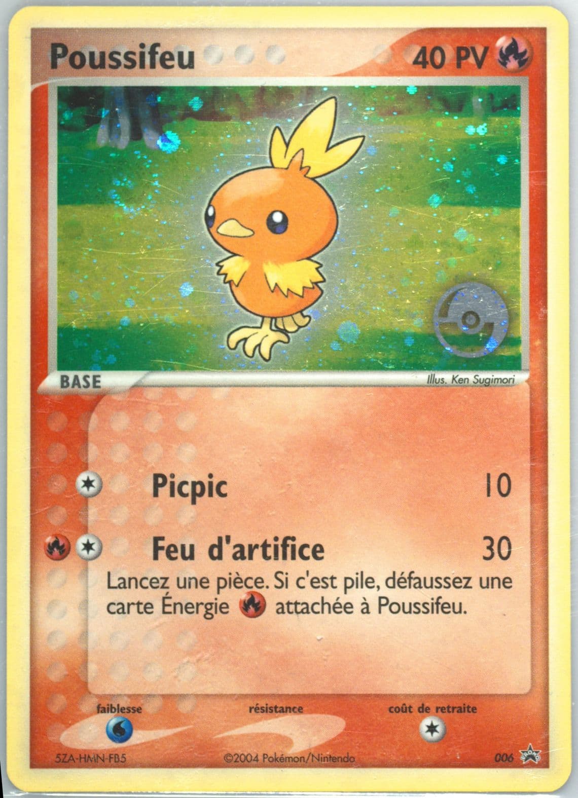 Poussifeu-Holo European Pop Tournament-French (006) 2004 Pokemon Black Star Promo