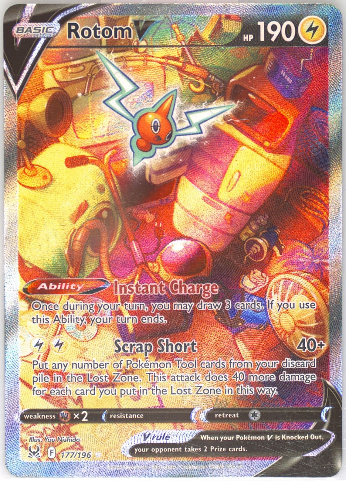 Full Art/Rotom V (177) 2022 Pokemon Sword & Shield Lost Origin
