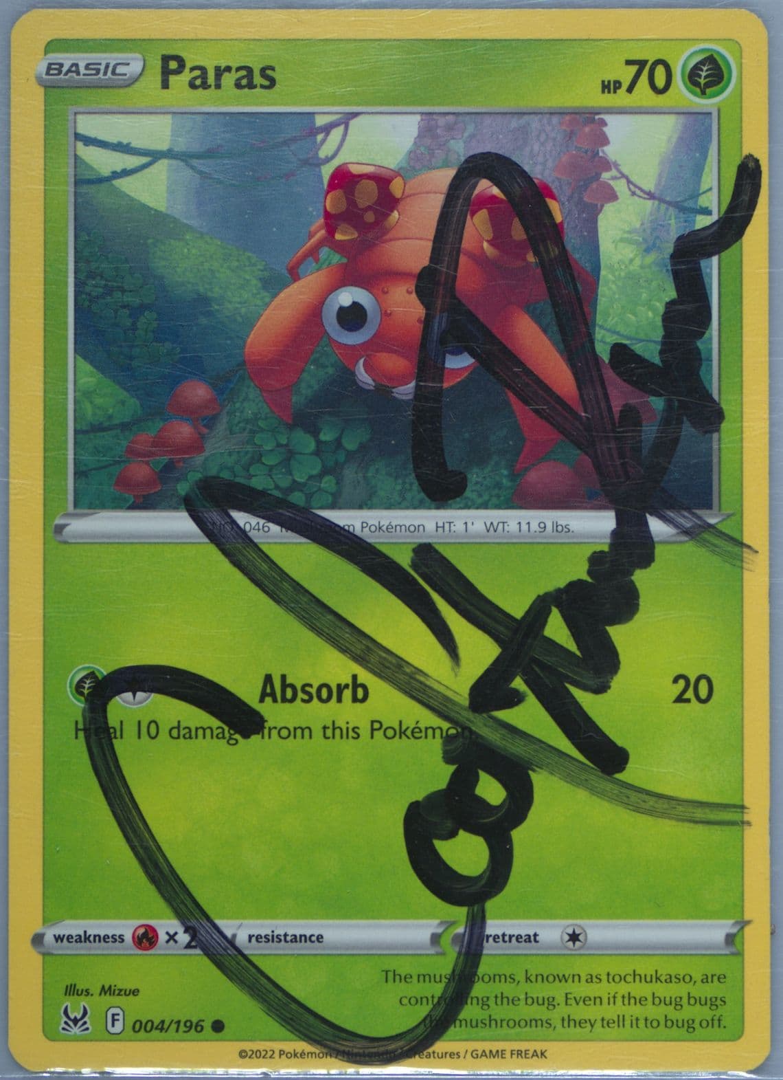 Paras (004) 2022 Pokemon Sword & Shield Lost Origin