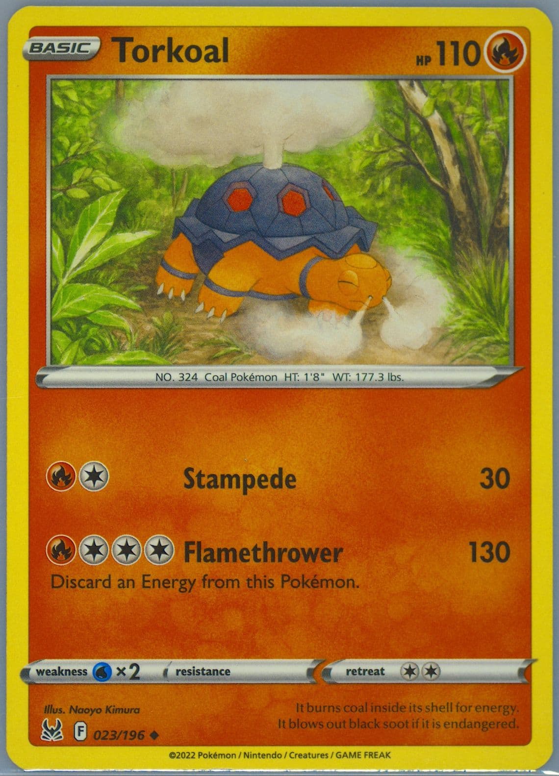 Torkoal (023) 2022 Pokemon Sword & Shield Lost Origin