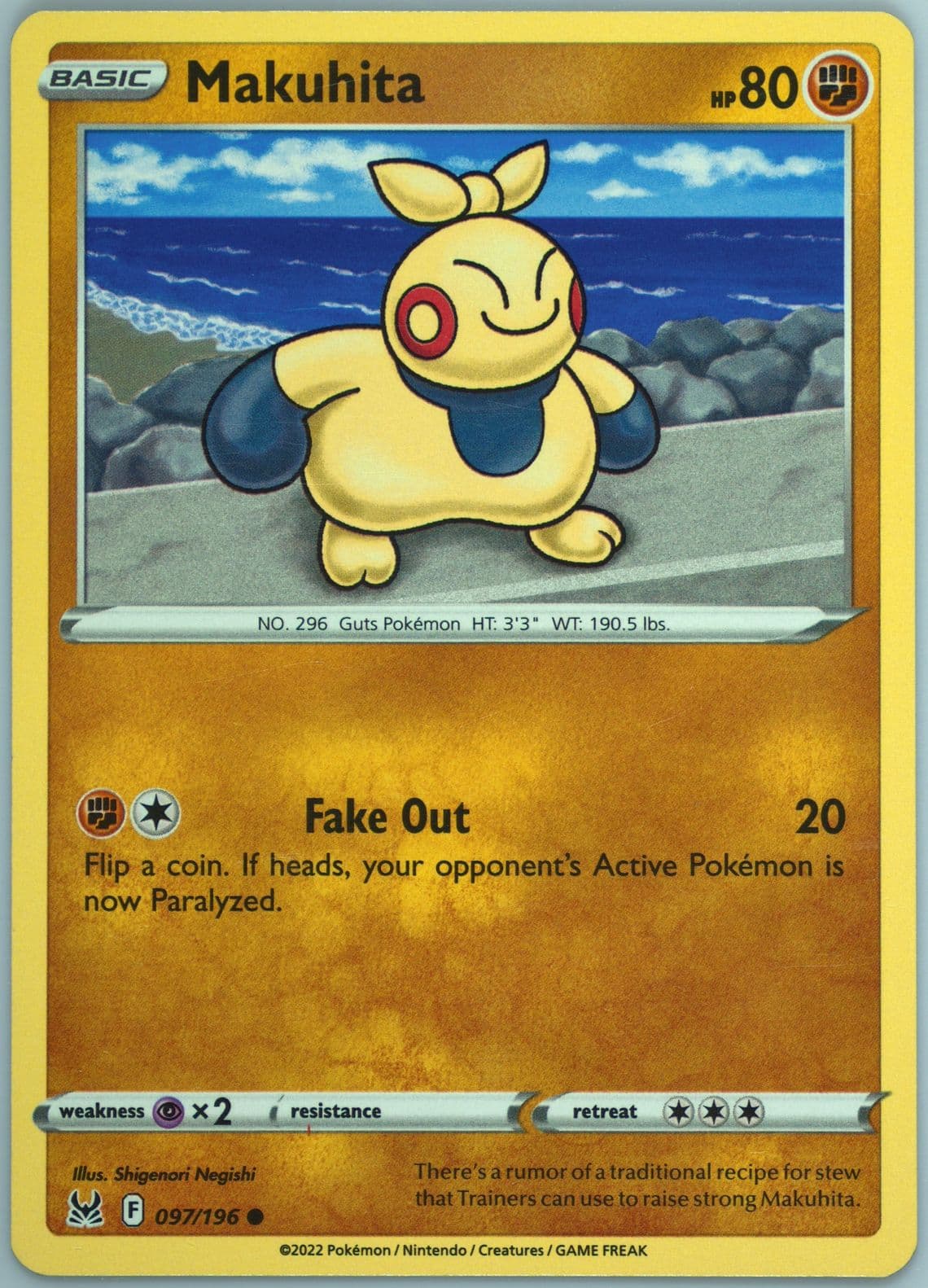 Makuhita (097) 2022 Pokemon Sword & Shield Lost Origin