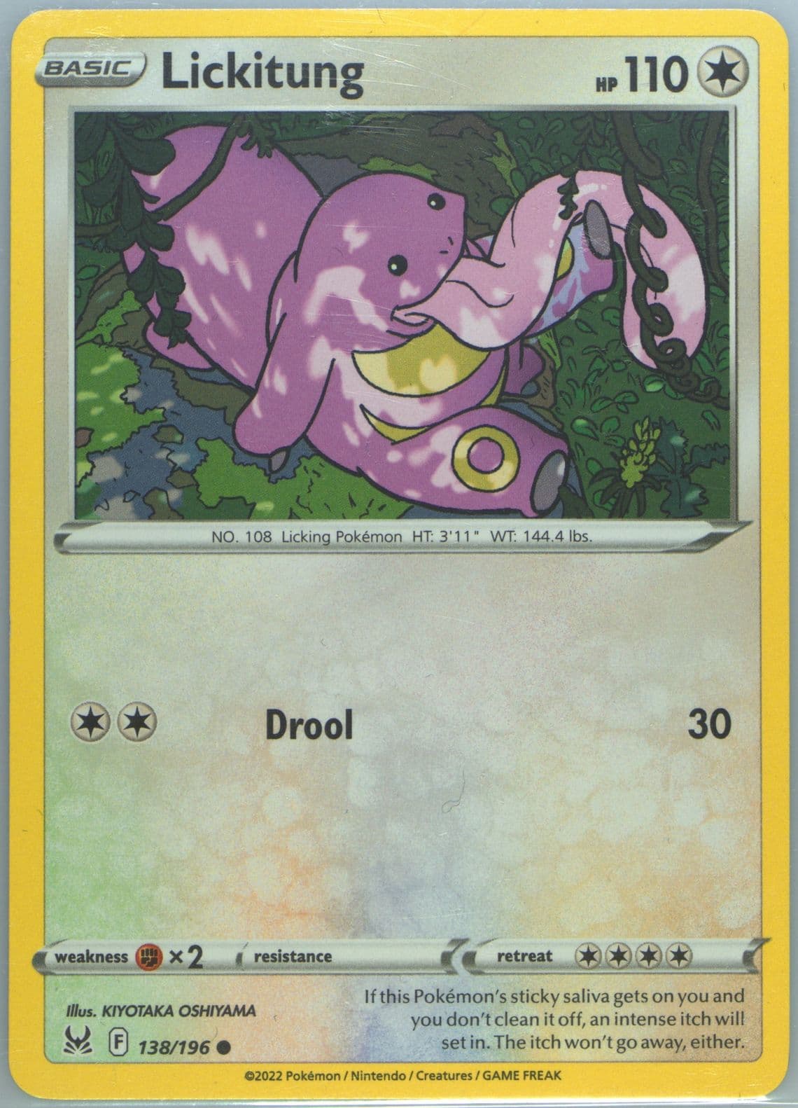 Lickitung (138) 2022 Pokemon Sword & Shield Lost Origin