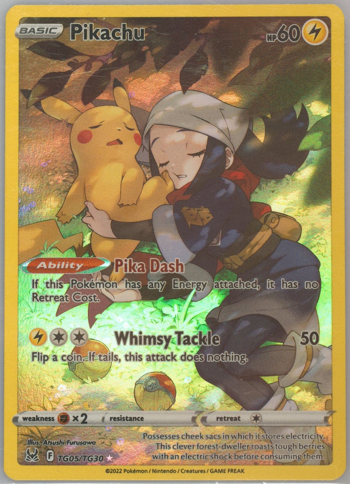 Full Art/Pikachu (TG05) 2022 Pokemon Sword & Shield Lost Origin