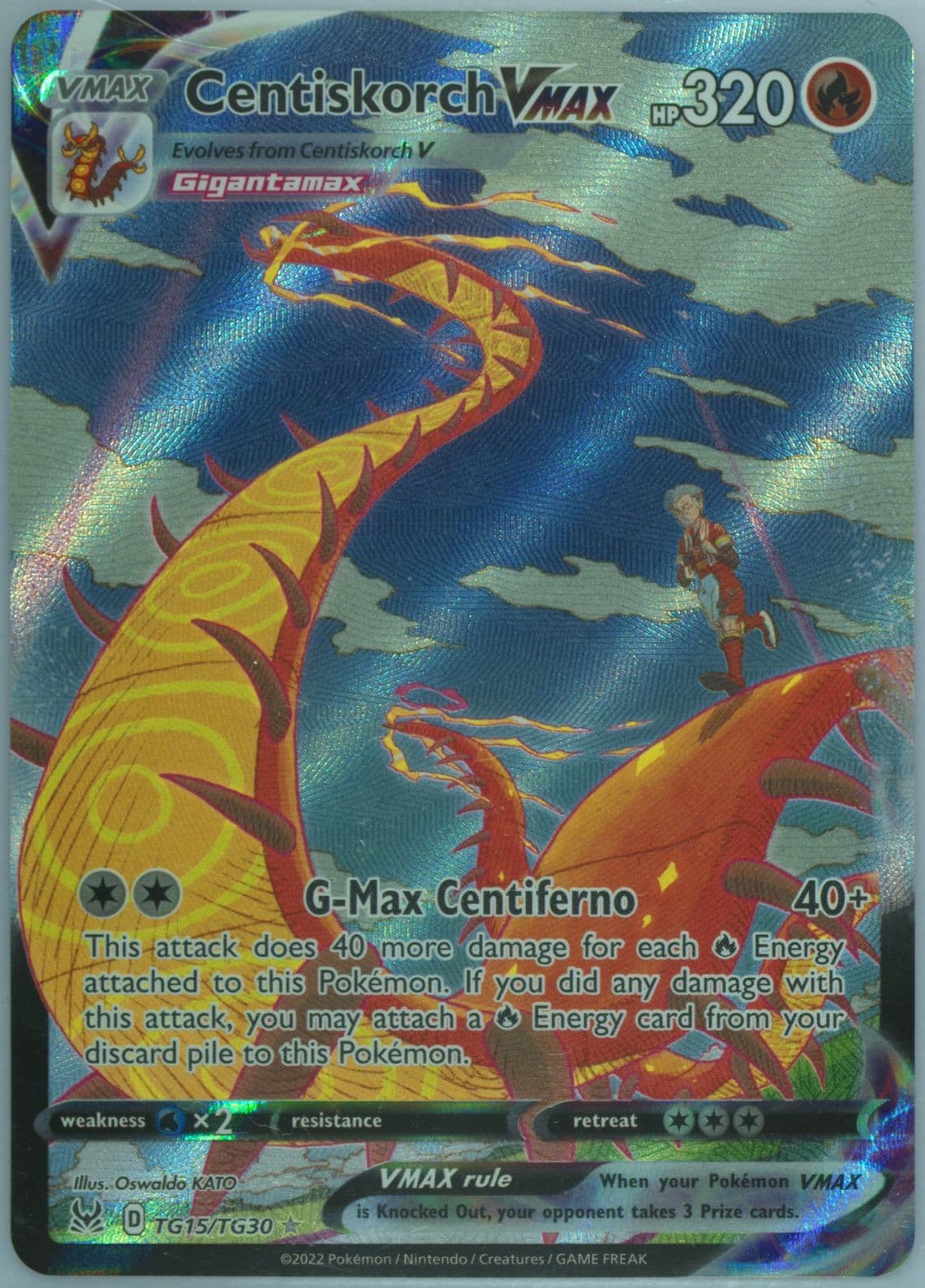 Full Art/Centiskorch Vmax (TG15) 2022 Pokemon Sword & Shield Lost Origin
