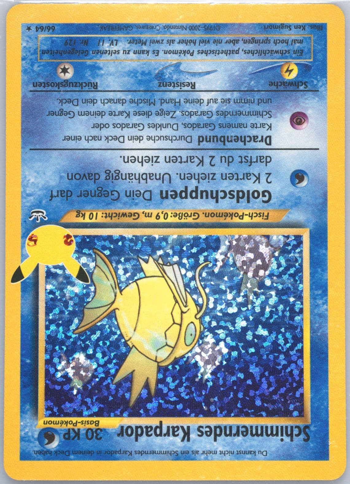 Schimmerndes Karpador-Holo German (66) 2021 Pokemon Celebrations Classic Collection