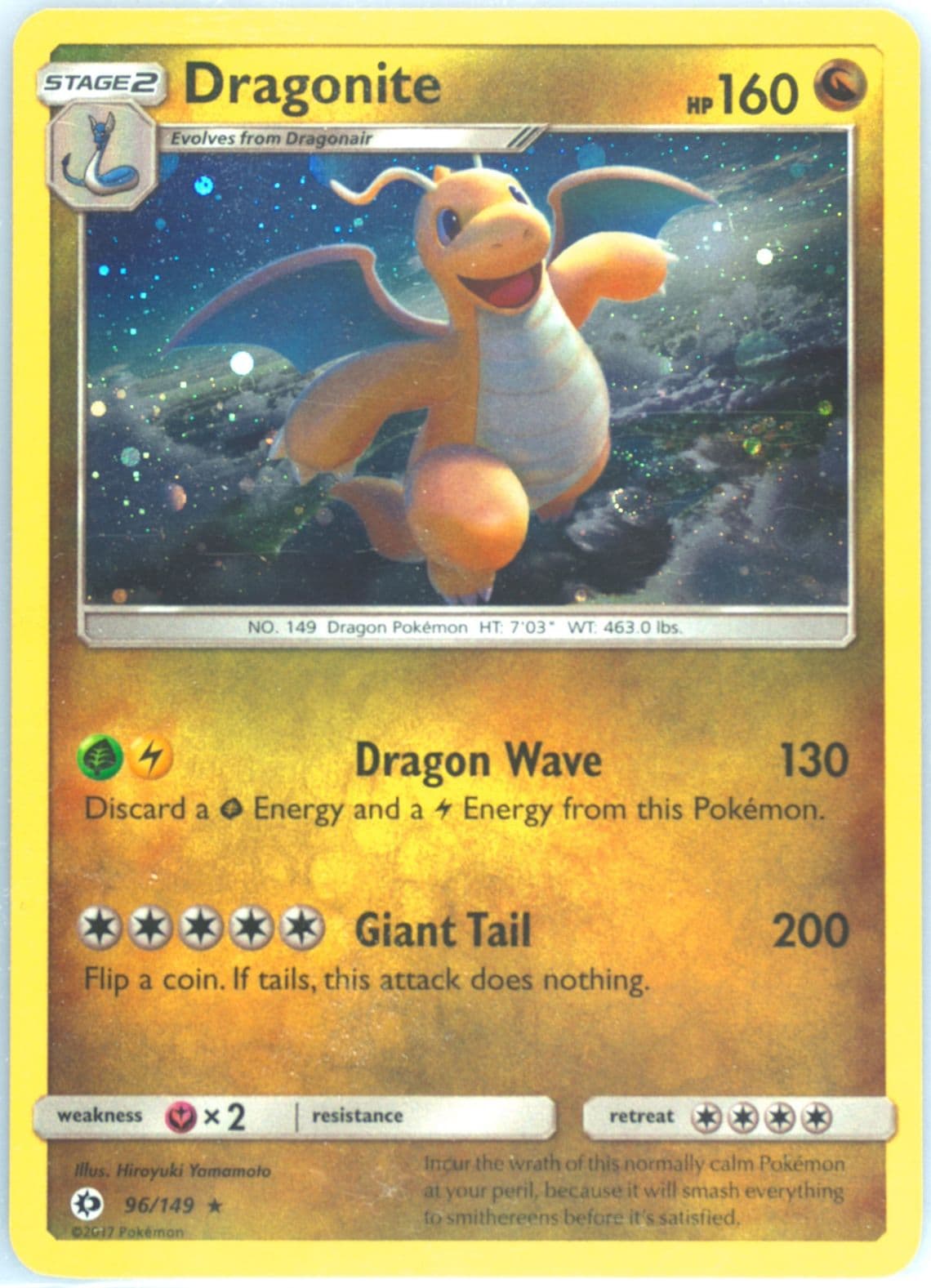 Dragonite-Holo Cosmos-Mini Pack Blisters (96) 2017 Pokemon Sun & Moon