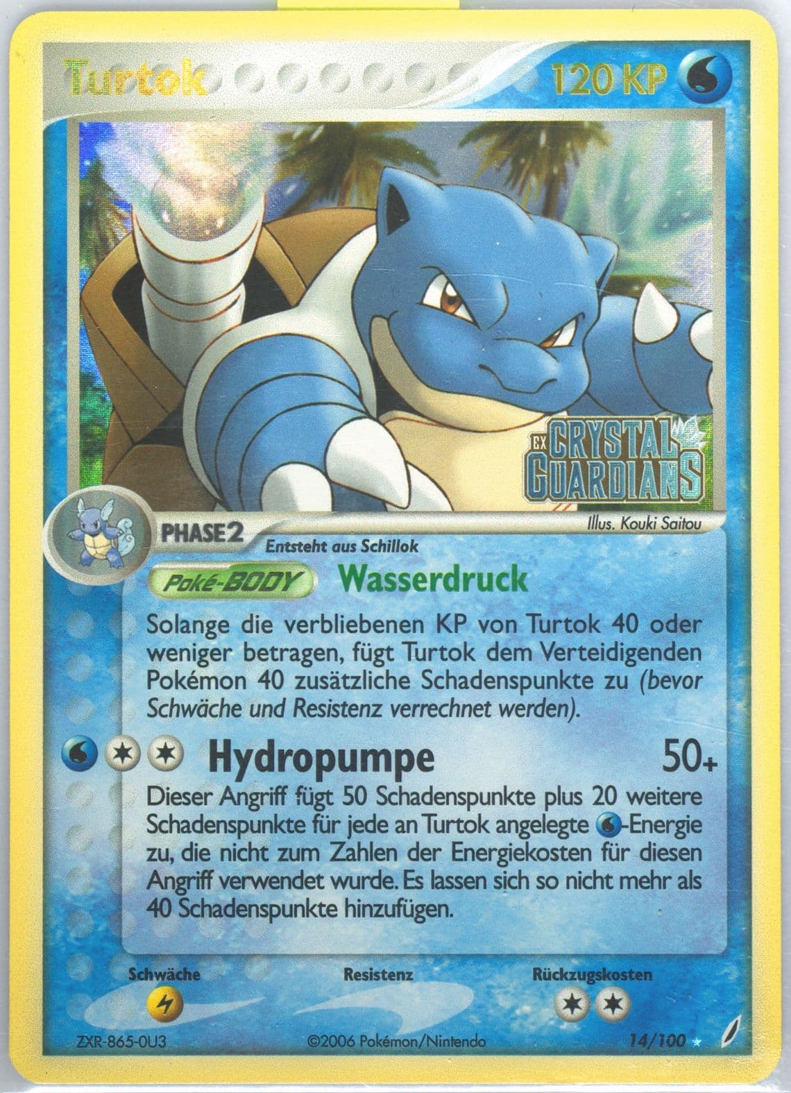 Turtok-Reverse Foil German (14) 2006 Pokemon EX Crystal Guardians