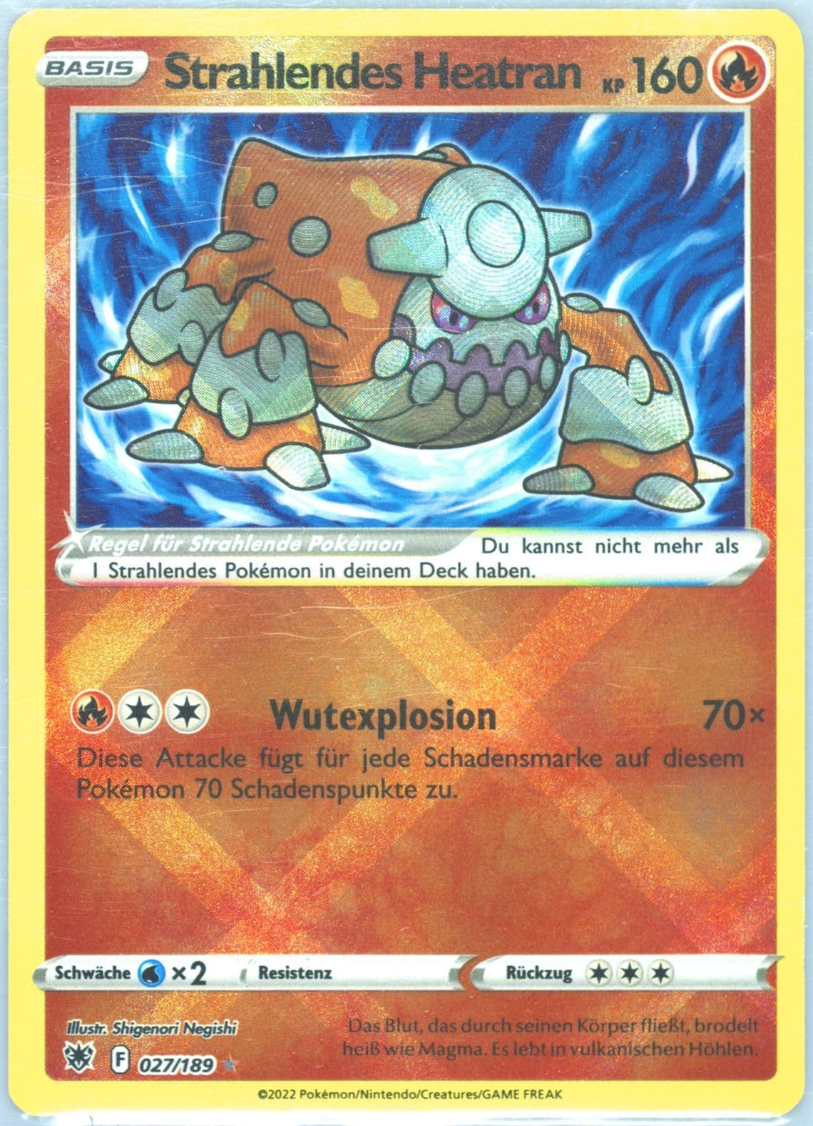 Strahlendes Heatran German (027) 2022 Pokemon Sword & Shield Astral Radiance