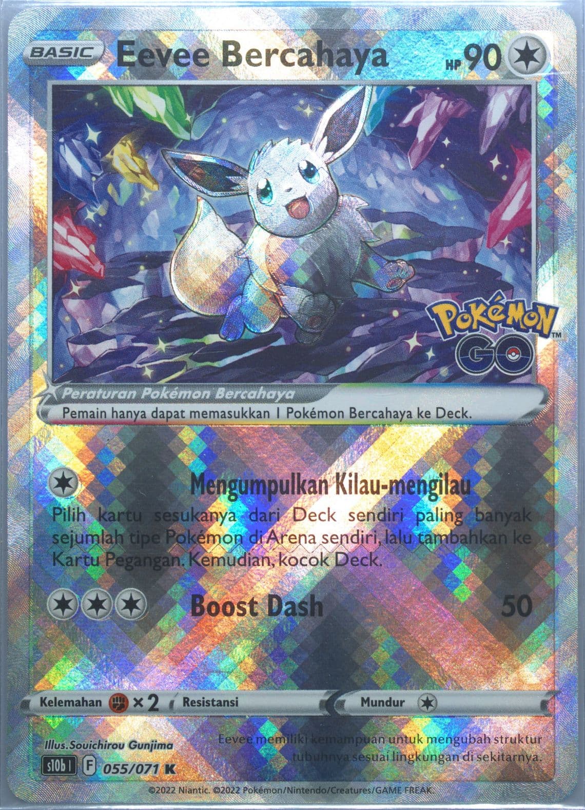 Radiant Eevee (055) 2022 Pokemon Go Indonesian
