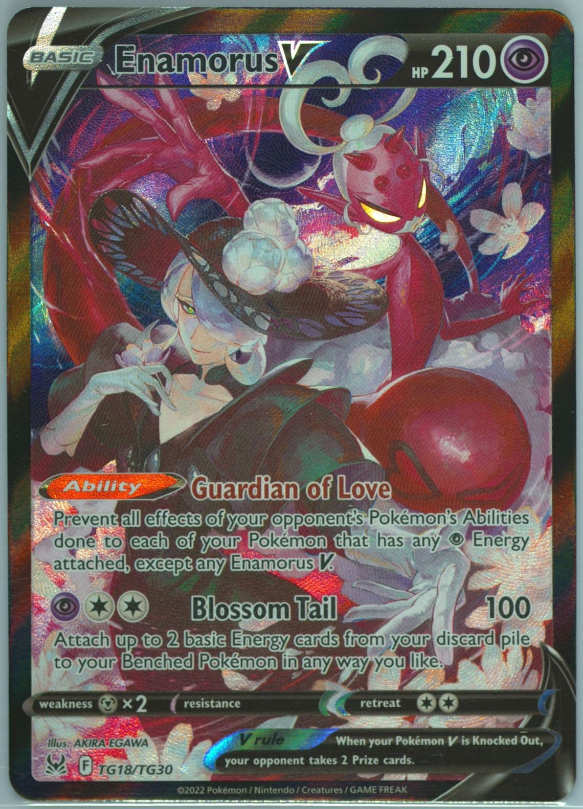 Full Art/Enamorus V (TG18) 2022 Pokemon Sword & Shield Lost Origin