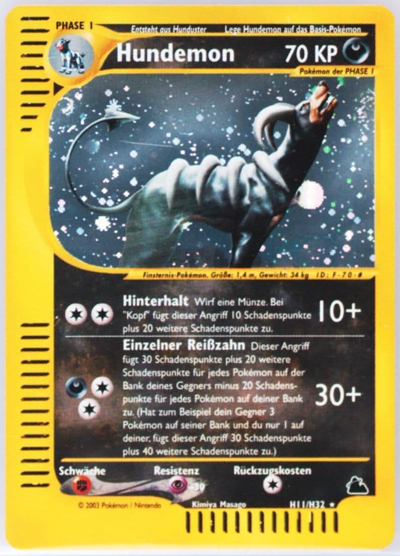 Hundemon-Holo German (H11) 2003 Pokemon Skyridge
