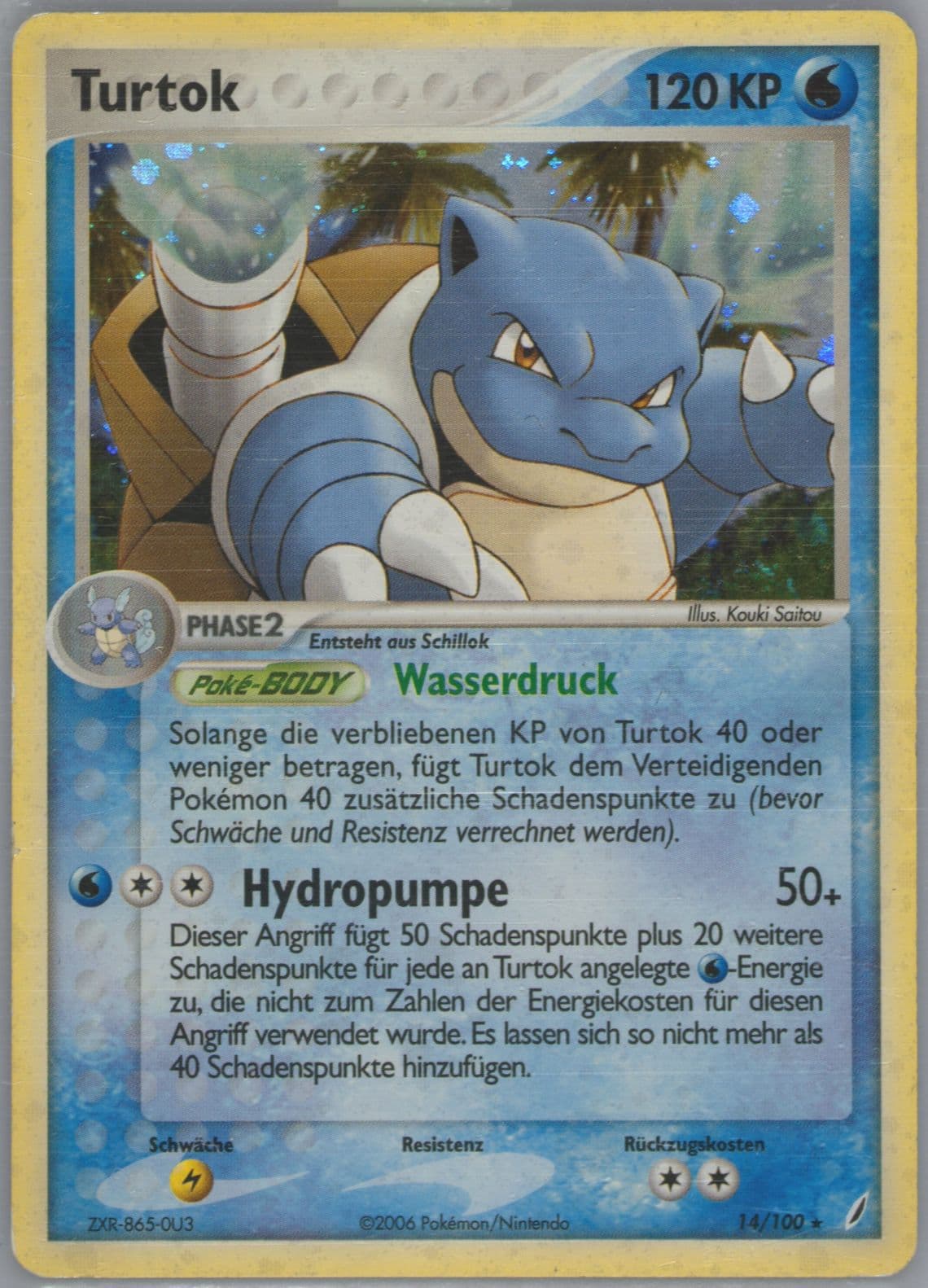 Turtok-Holo Storm Surge Theme Deck-German (14) 2006 Pokemon EX Crystal Guardians