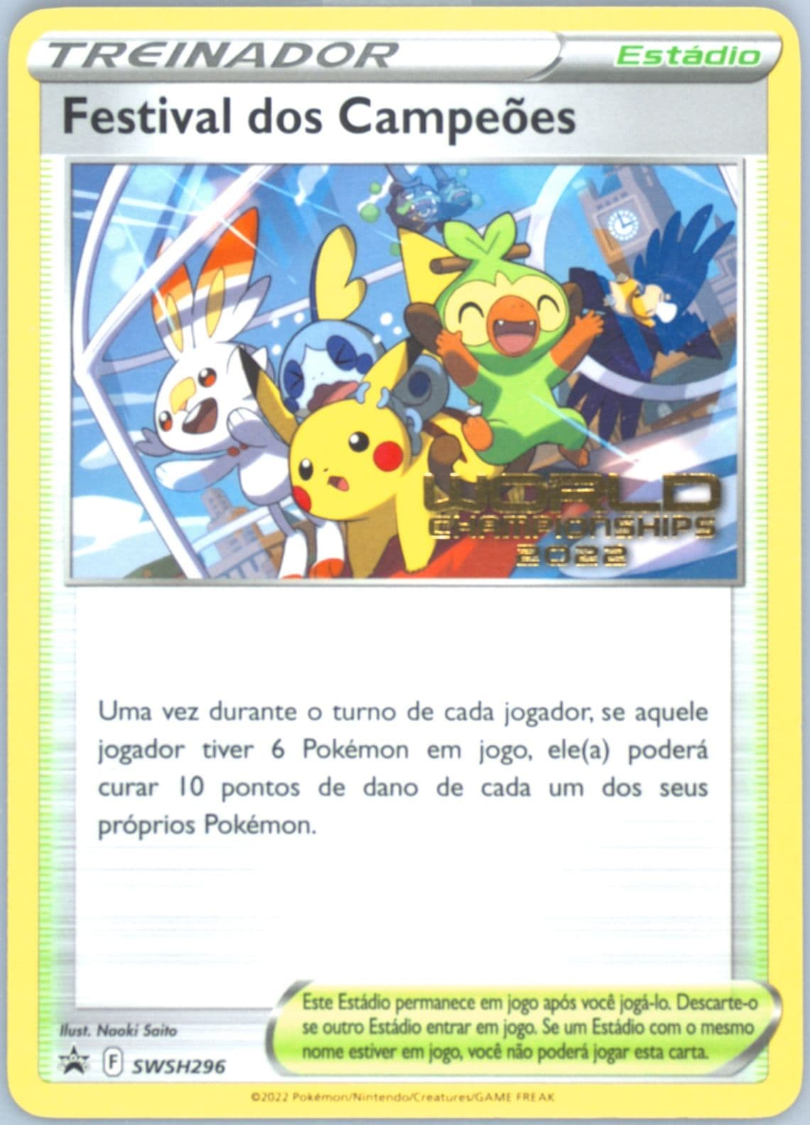 Champions Festival World Championships 2022-Portuguese (296) 2022 Pokemon Swsh Black Star Promo