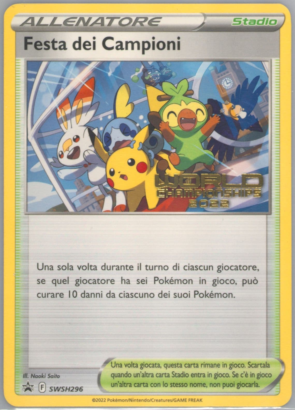 Champions Festival World Championships 2022-Italian (296) 2022 Pokemon Swsh Black Star Promo
