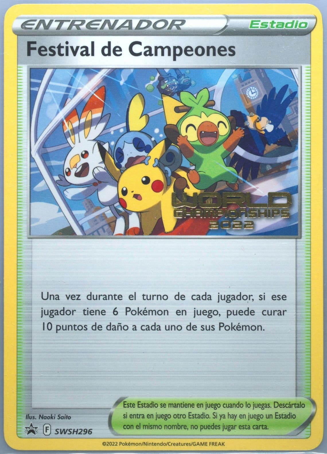 Champions Festival World Championships 2022-Spanish (296) 2022 Pokemon Swsh Black Star Promo