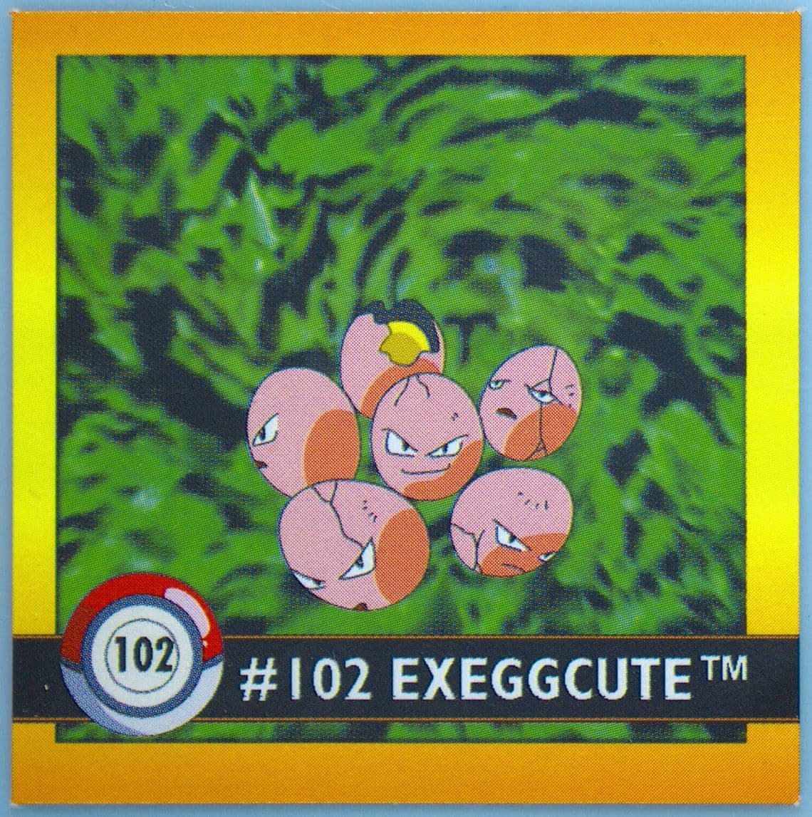 Exeggcute (102) 1999 Pokemon Stickers Series 1