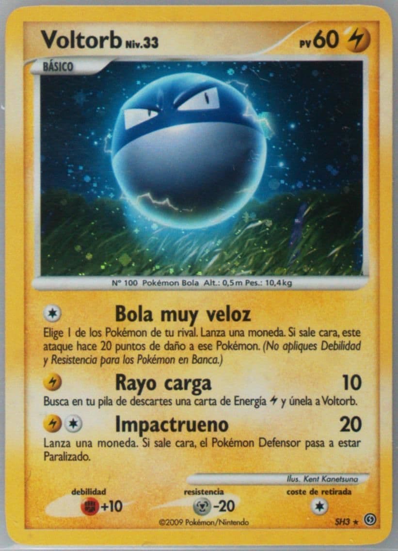 Voltorb-Holo Spanish (SH3) 2008 Pokemon Diamond & Pearl Stormfront