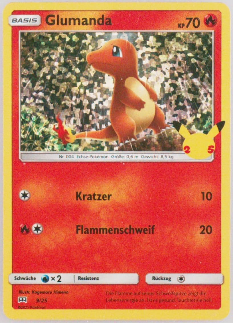 Glumanda-Holo German (9) 2021 Pokemon Mcdonald's Collection