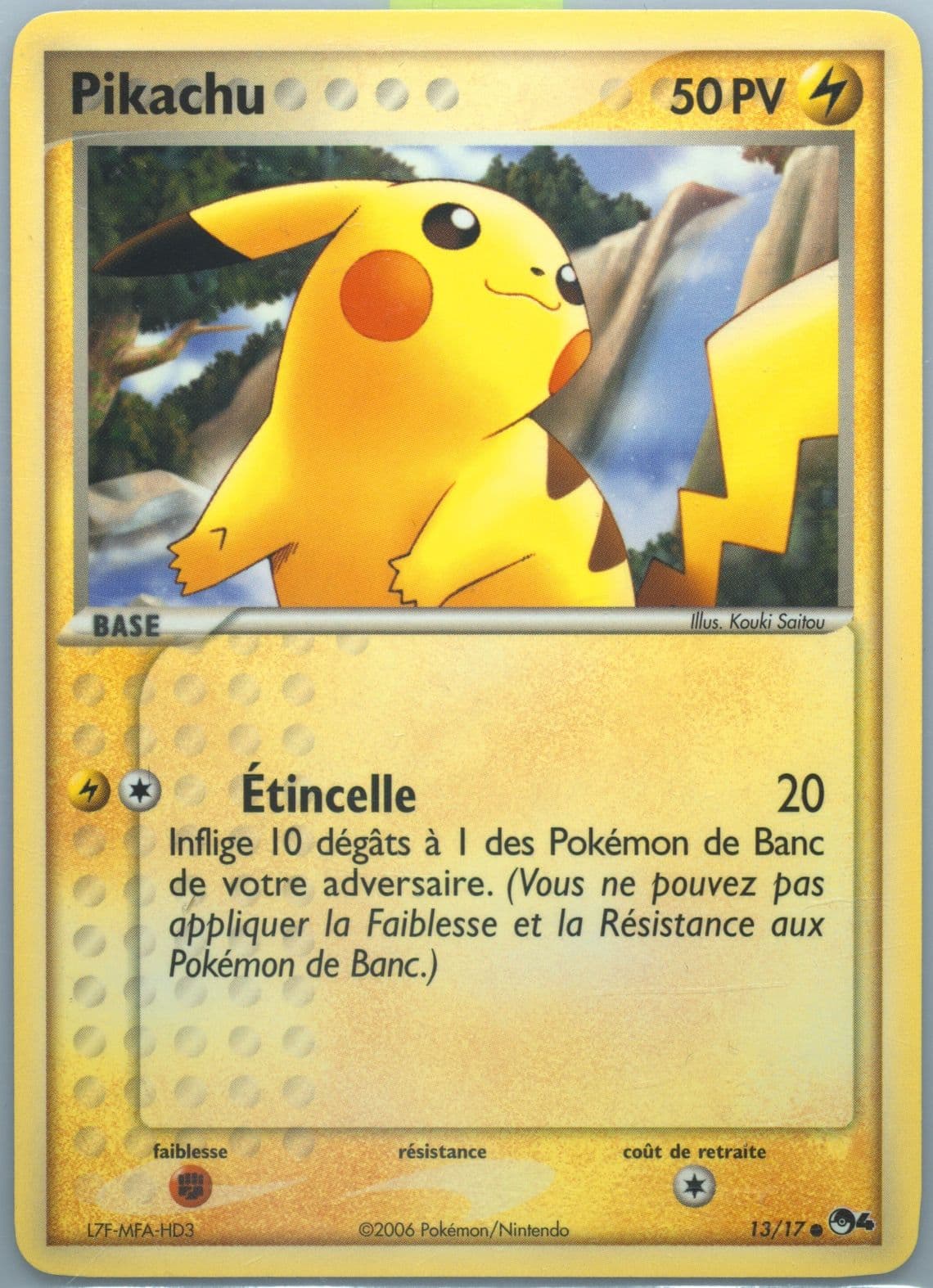 Pikachu French (13) 2006 Pokemon Pop Series 4