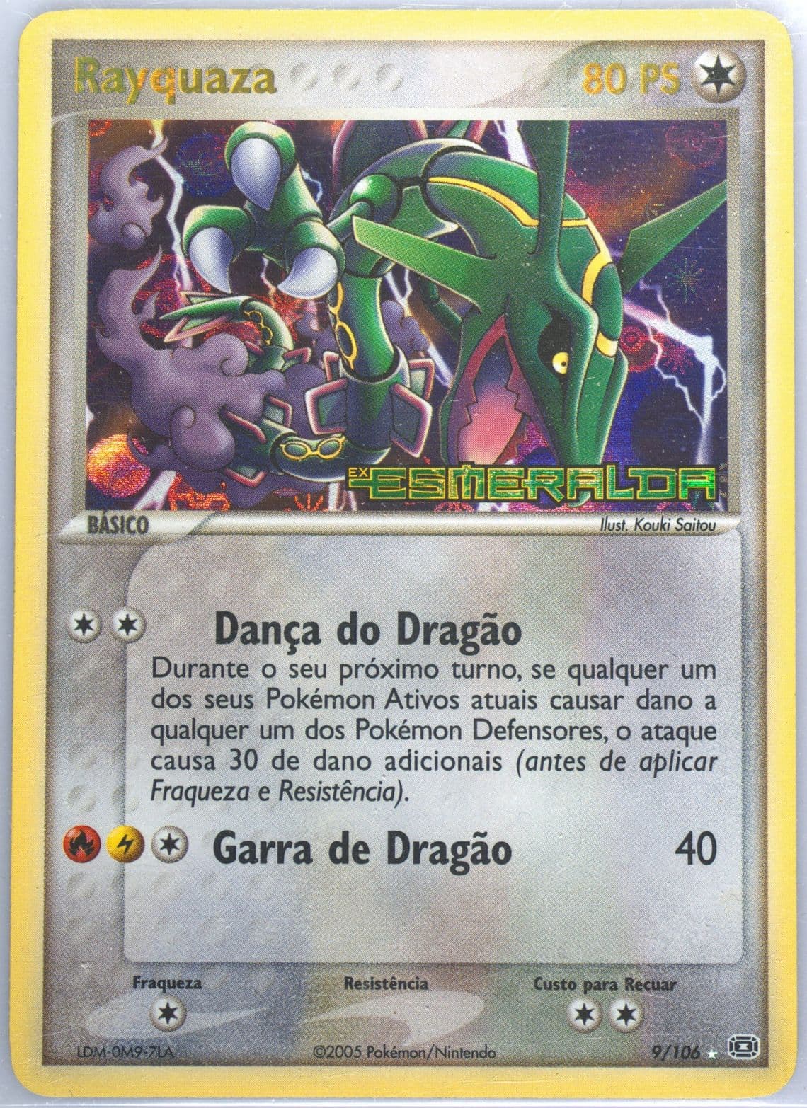 Rayquaza-Reverse Foil Portuguese (9) 2005 Pokemon EX Emerald