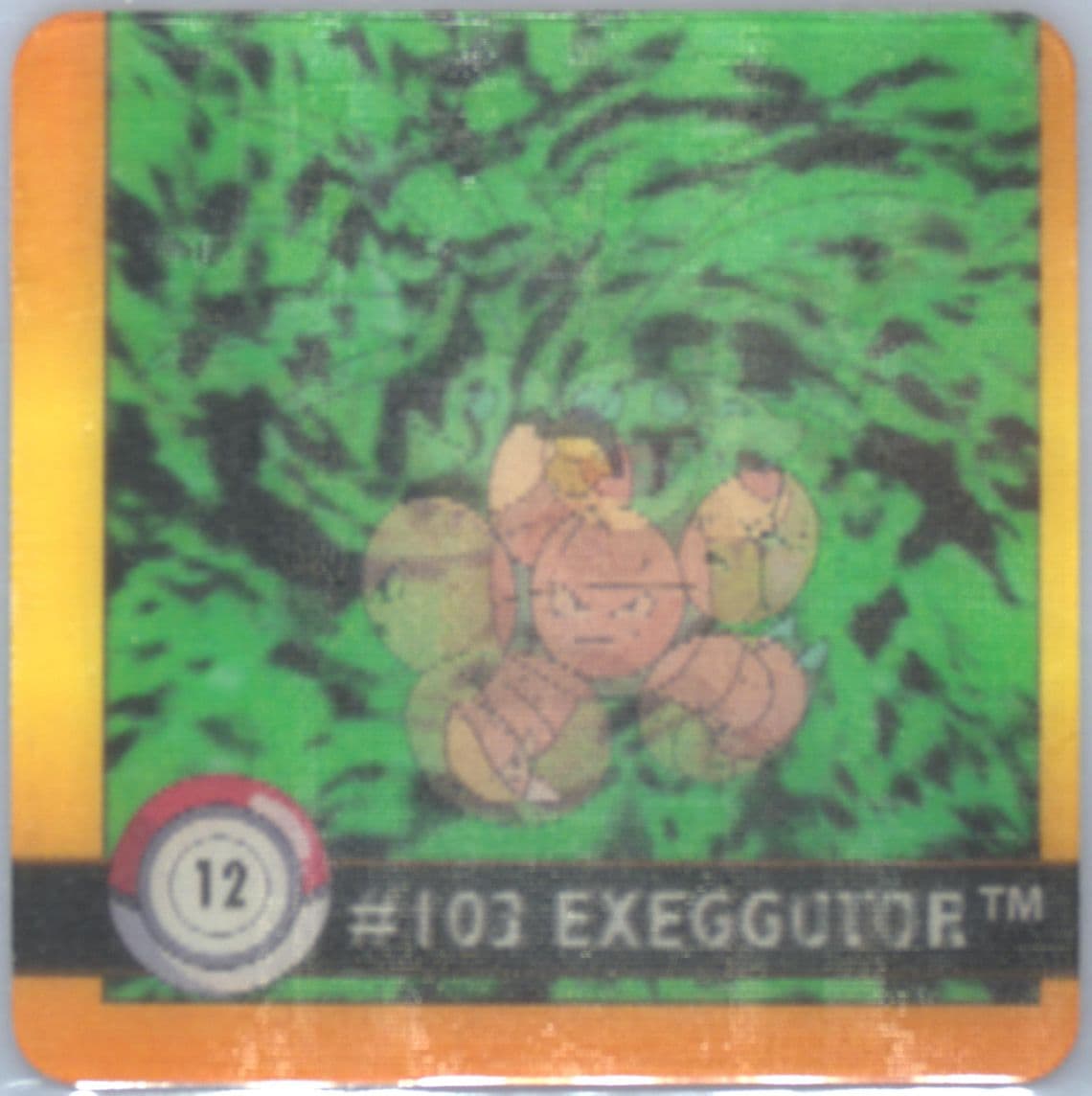 Exeggcute/Exeggutor (12) 1999 Pokemon Action Flipz Premier Edition
