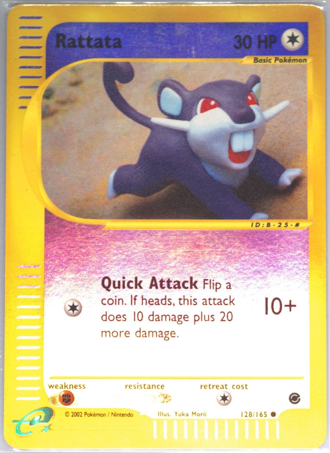 Rattata-Reverse Foil (128) 2002 Pokemon Expedition