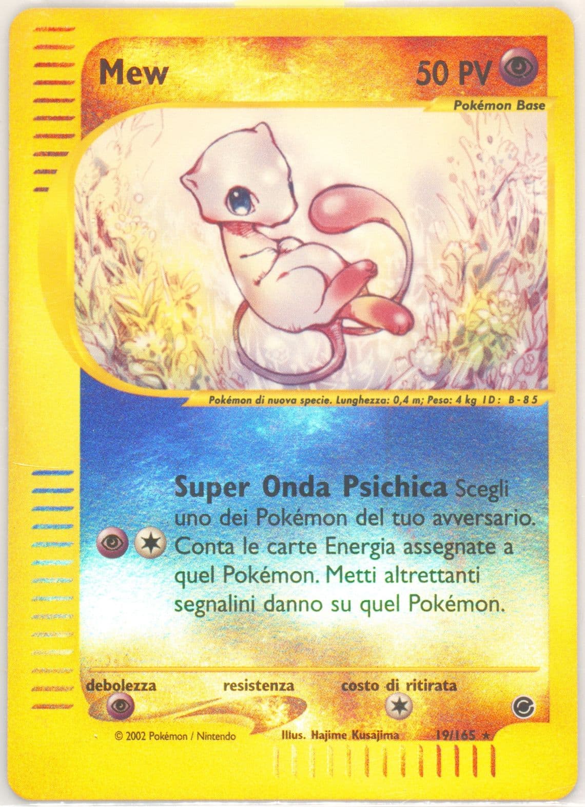 Mew-Reverse Foil Italian (19) 2002 Pokemon Expedition