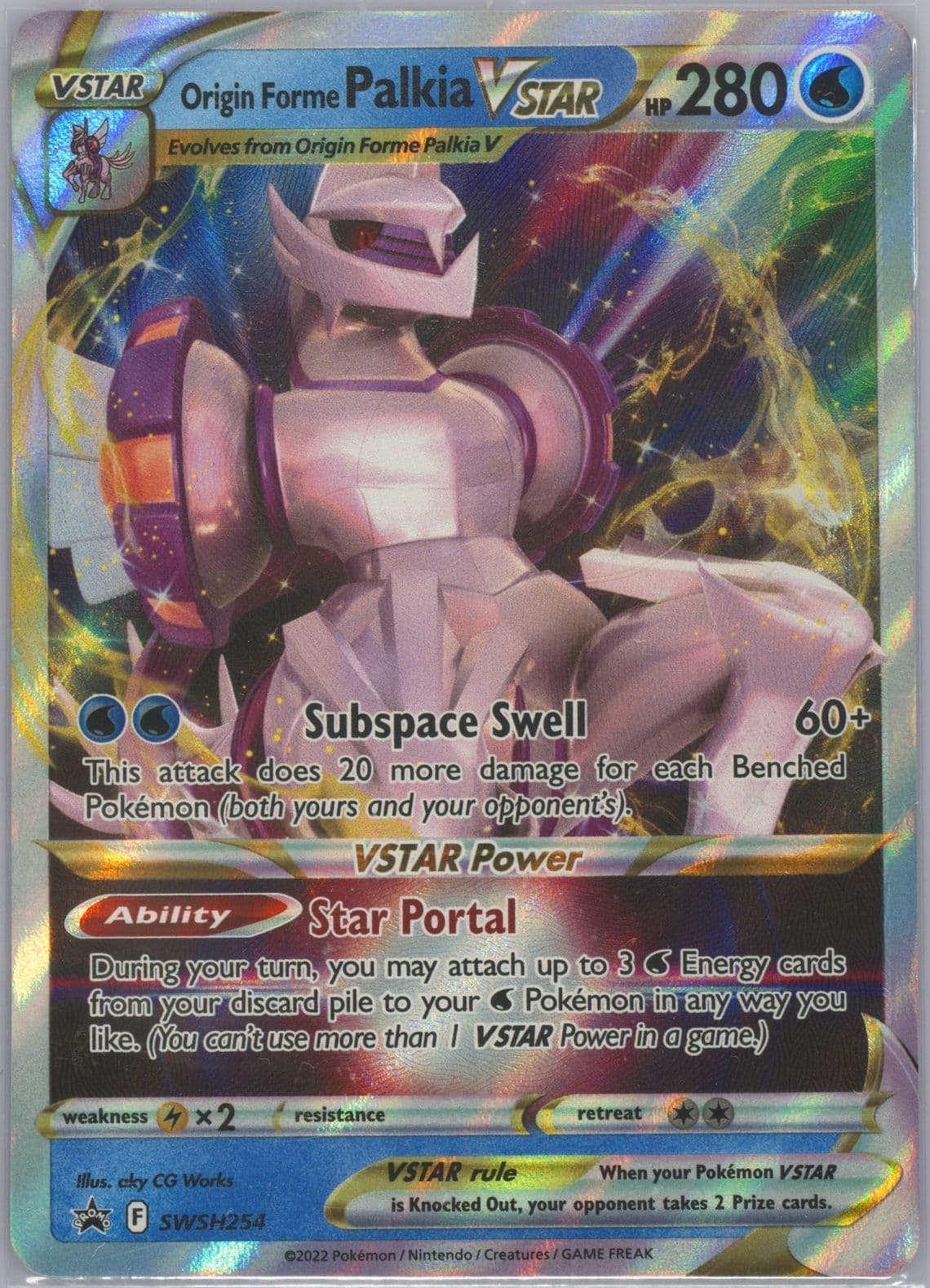 Origin Forme Palkia Vstar Origin Forme Palkia Vstar Premium Collection (254) 2022 Pokemon Swsh Black Star Promo