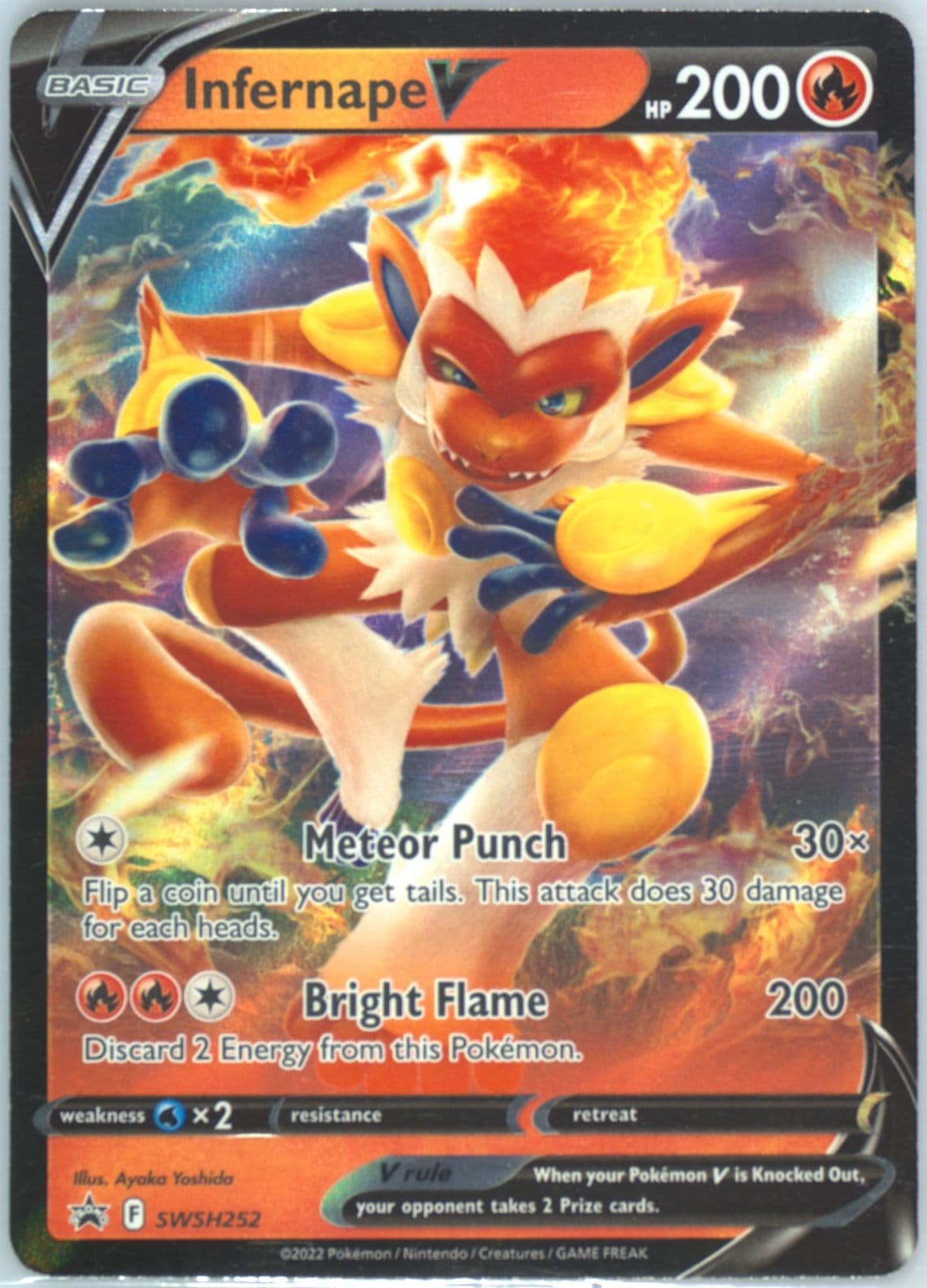 Infernape V Infernape V Box (252) 2022 Pokemon Swsh Black Star Promo