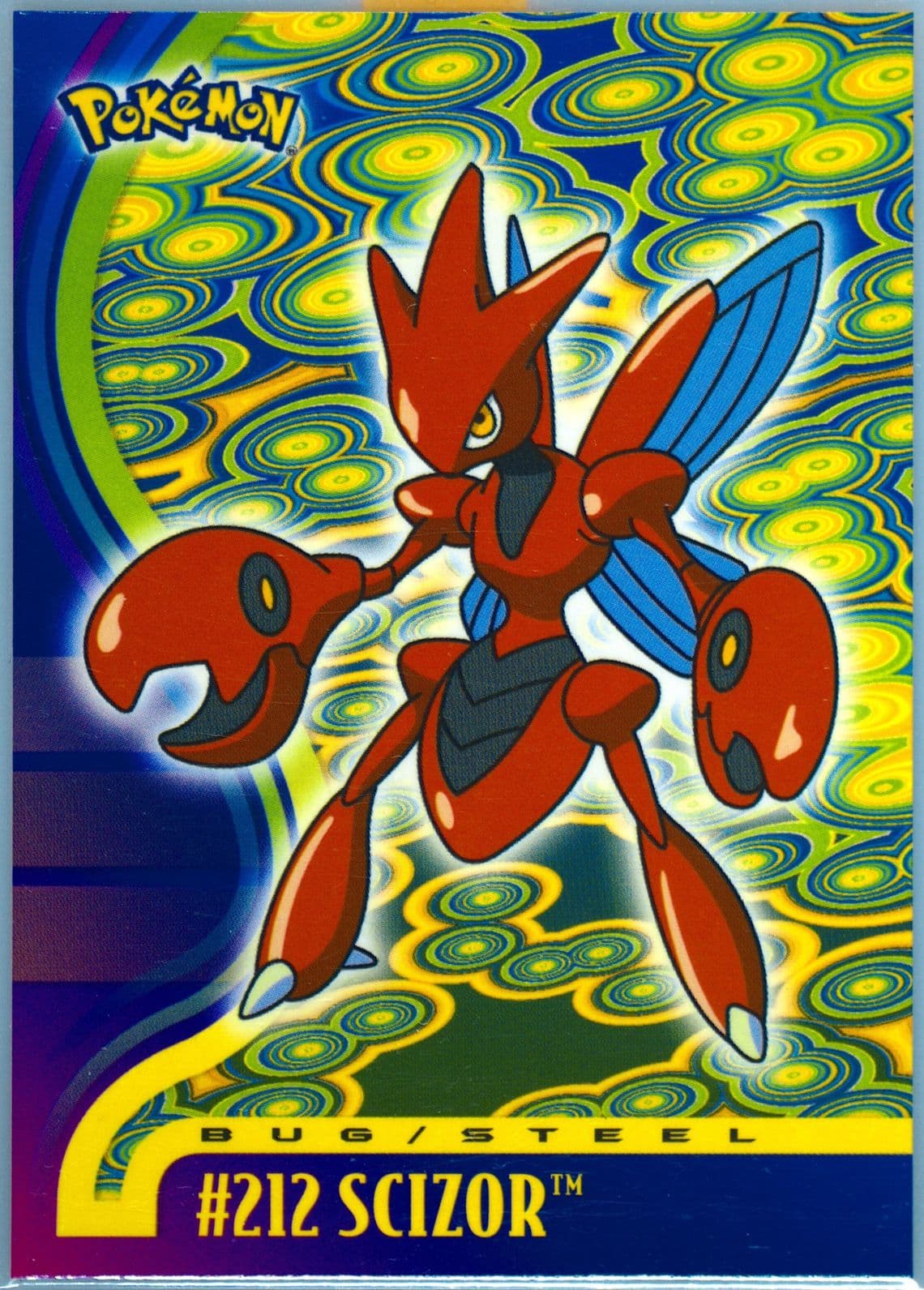 Scizor (212) 2001 Topps Pokemon Johto League Champions