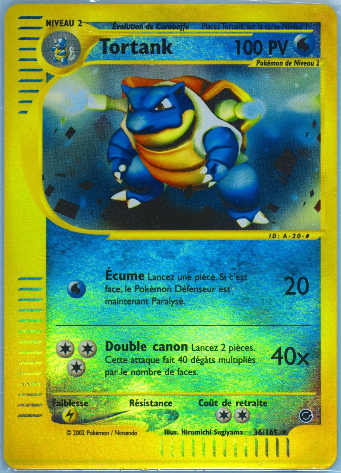 Tortank-Reverse Foil (36) 2003 Pokemon French Expedition