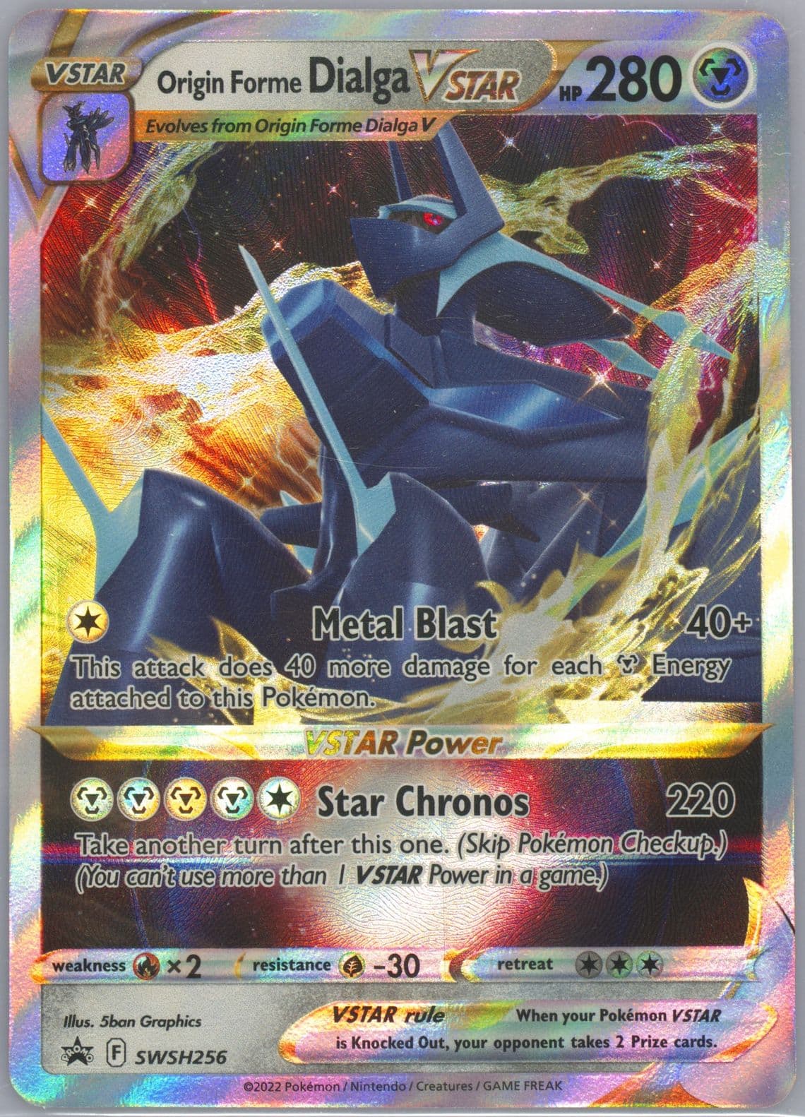 Origin Forme Dialga Vstar Origin Forme Dialga Vstar Premium Collection (256) 2022 Pokemon Swsh Black Star Promo