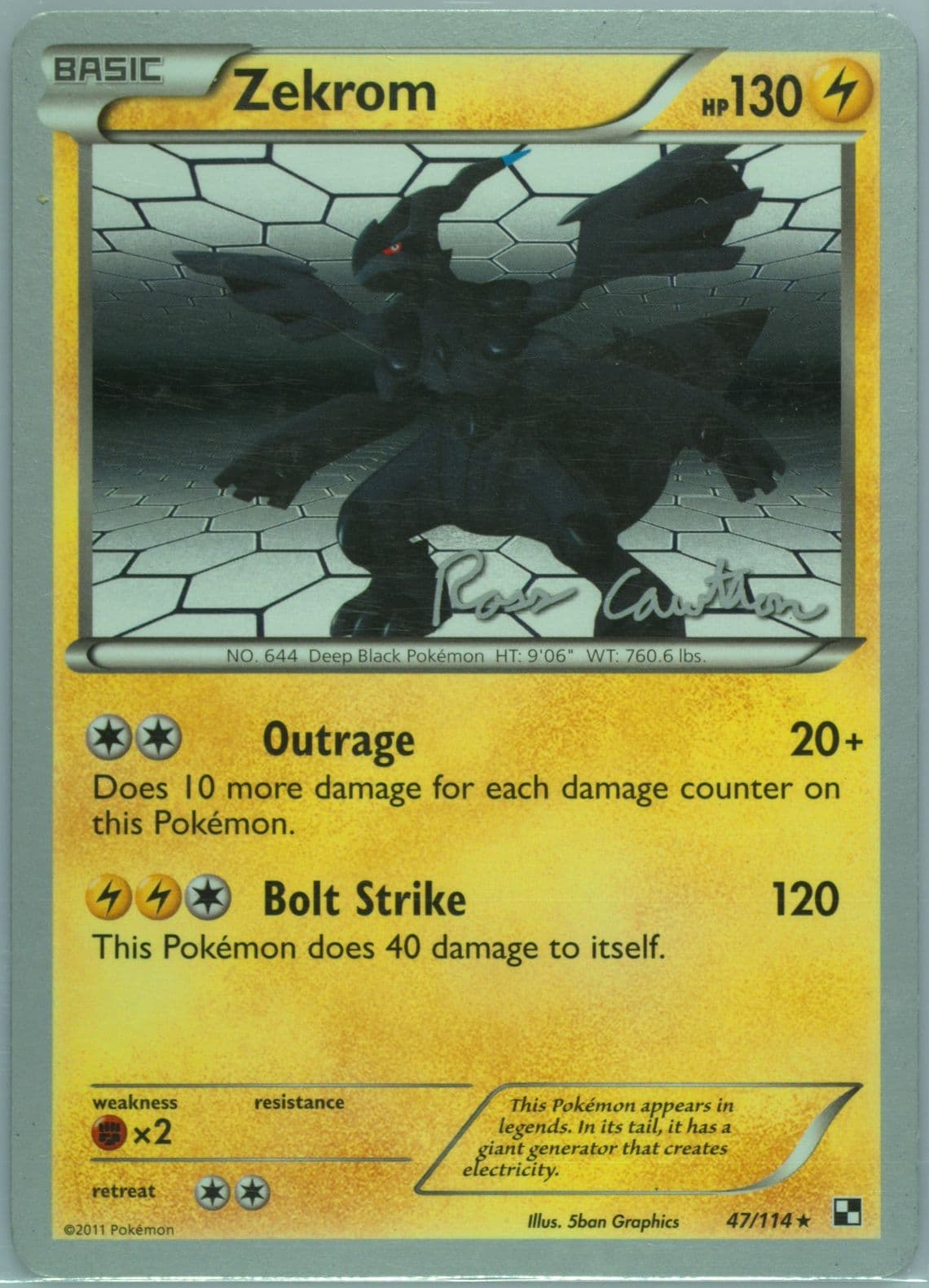 Zekrom The Truth (47) 2011 Pokemon World Championships Promo