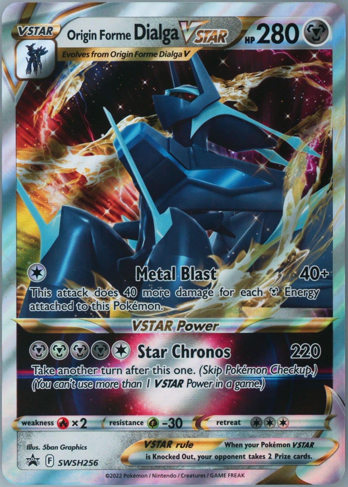 Origin Forme Dialga Vstar Origin Forme Dialga Vstar Premium Collection-Jumbo (256) 2022 Pokemon Swsh Black Star Promo
