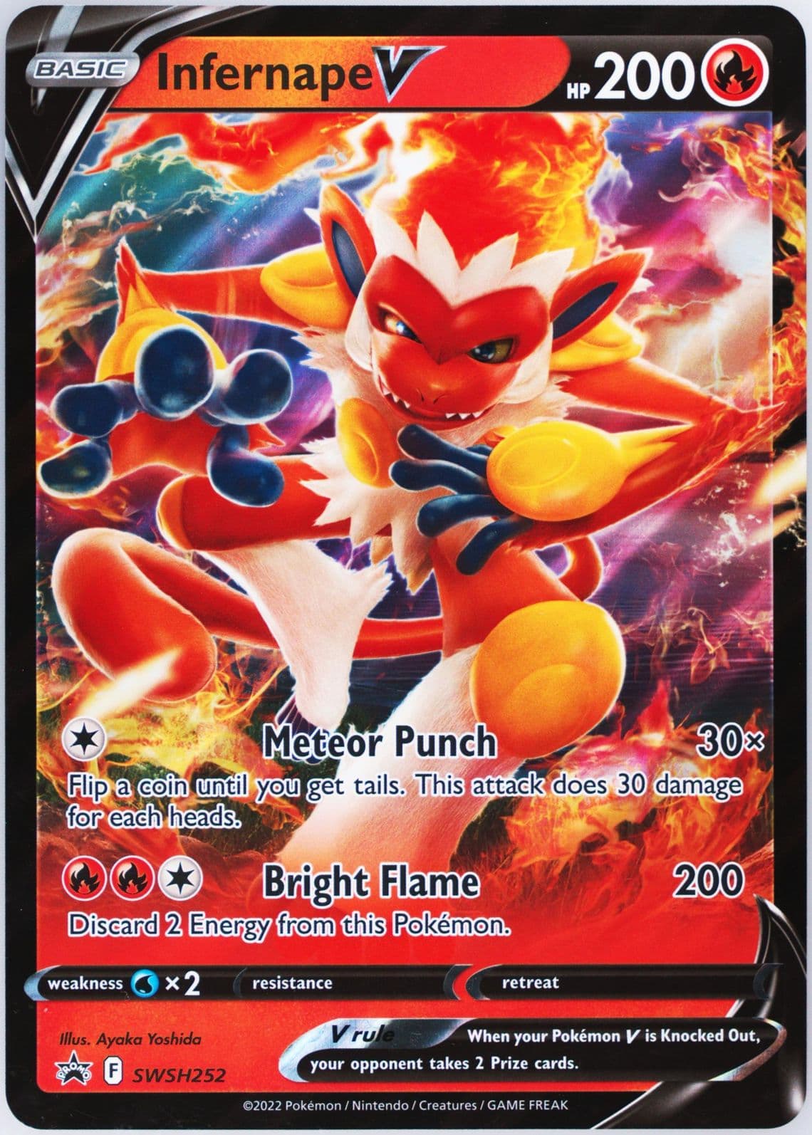 Infernape V Infernape V Box-Jumbo (252) 2022 Pokemon Swsh Black Star Promo
