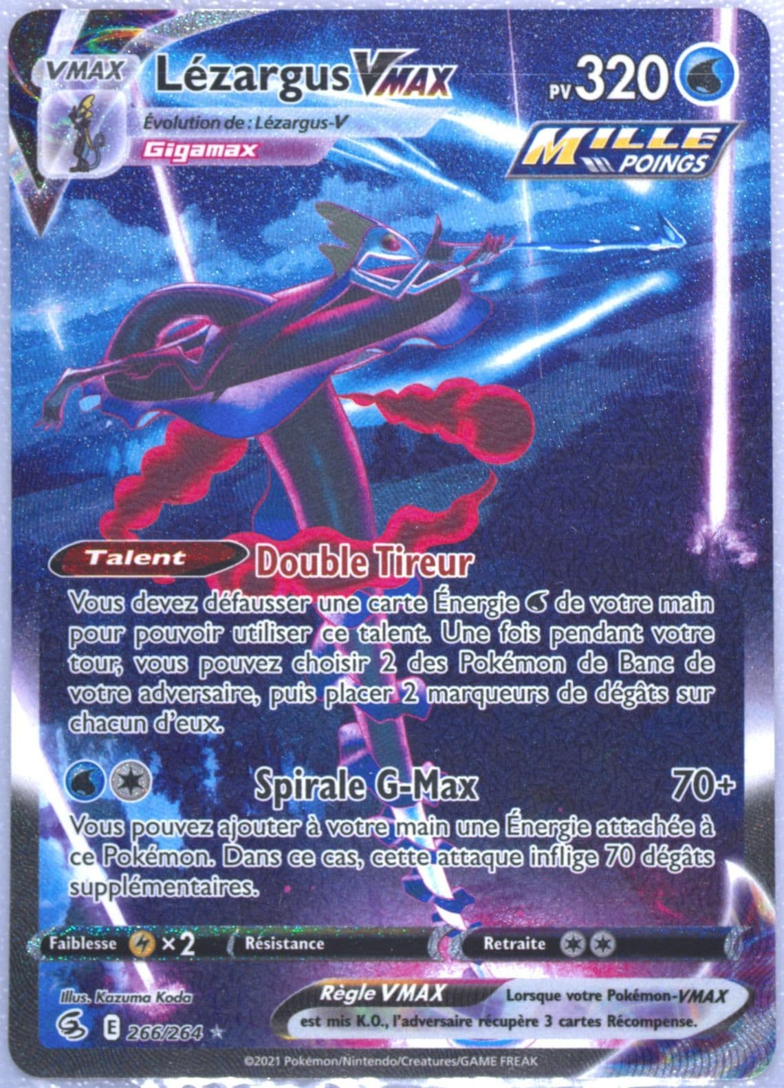Full Art/Lezargus Vmax French-Secret (266) 2021 Pokemon Sword & Shield Fusion Strike
