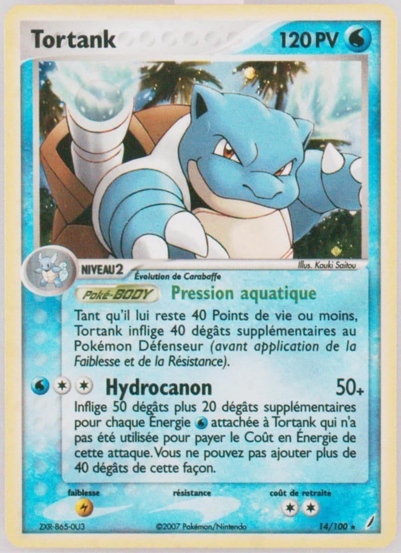 Tortank-Holo Storm Surge Theme Deck (14) 2007 Pokemon French EX Crystal Guardians