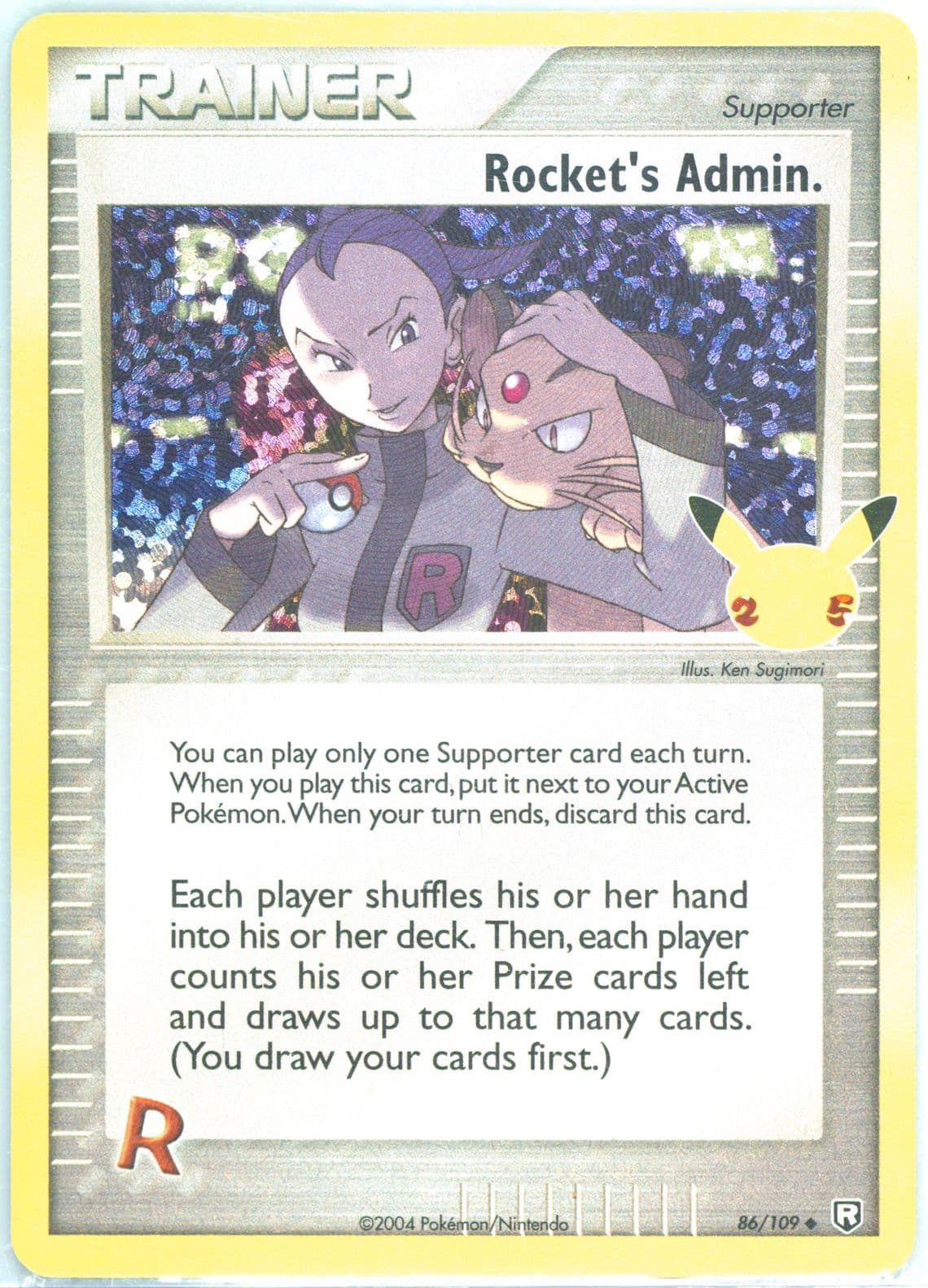 Admin Rocket-Holo French (86) 2021 Pokemon Celebrations Classic Collection