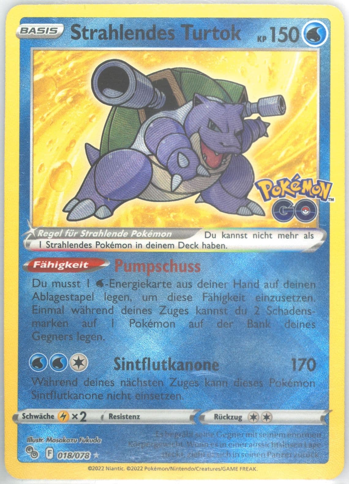 Strahlendes Turtok German (018) 2022 Pokemon Go