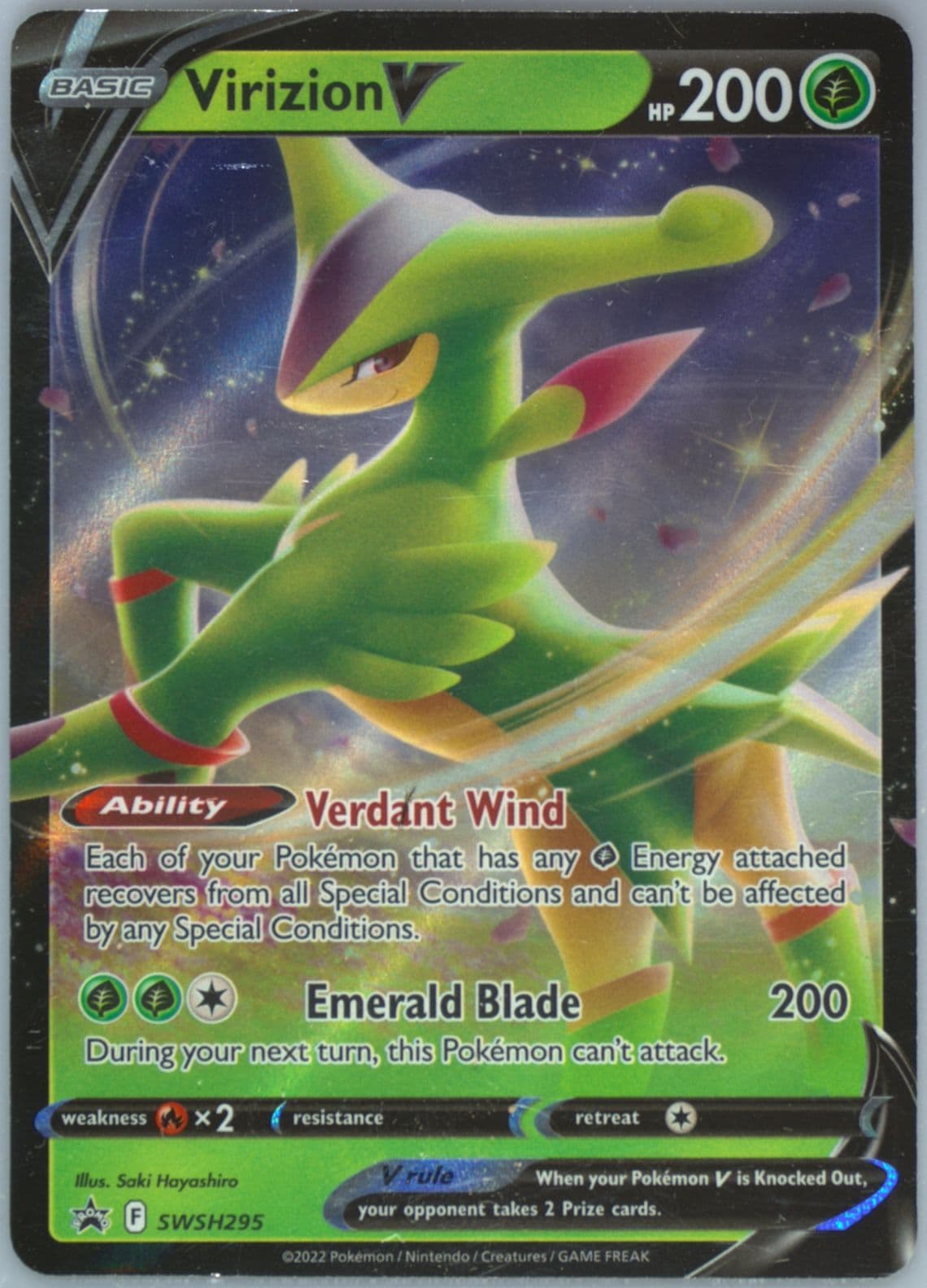Virizion V Virizion V Box (295) 2022 Pokemon Swsh Black Star Promo