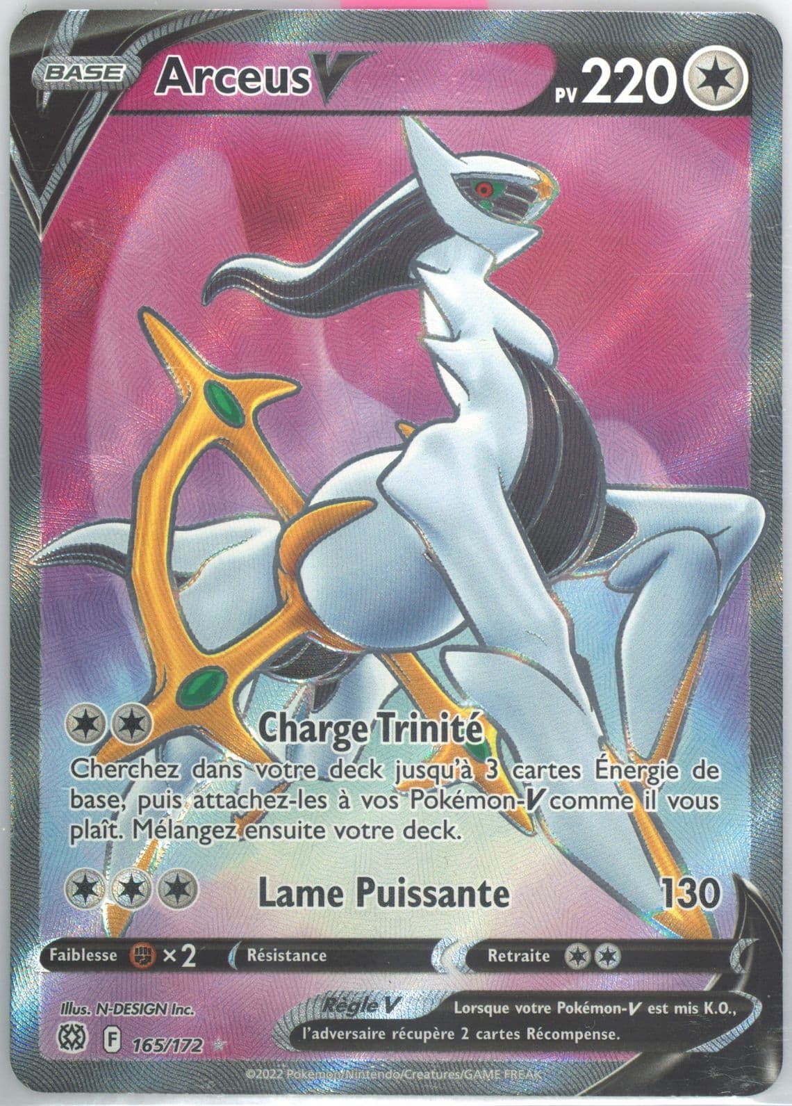 Full Art/Arceus V French (165) 2022 Pokemon Sword & Shield Brilliant Stars