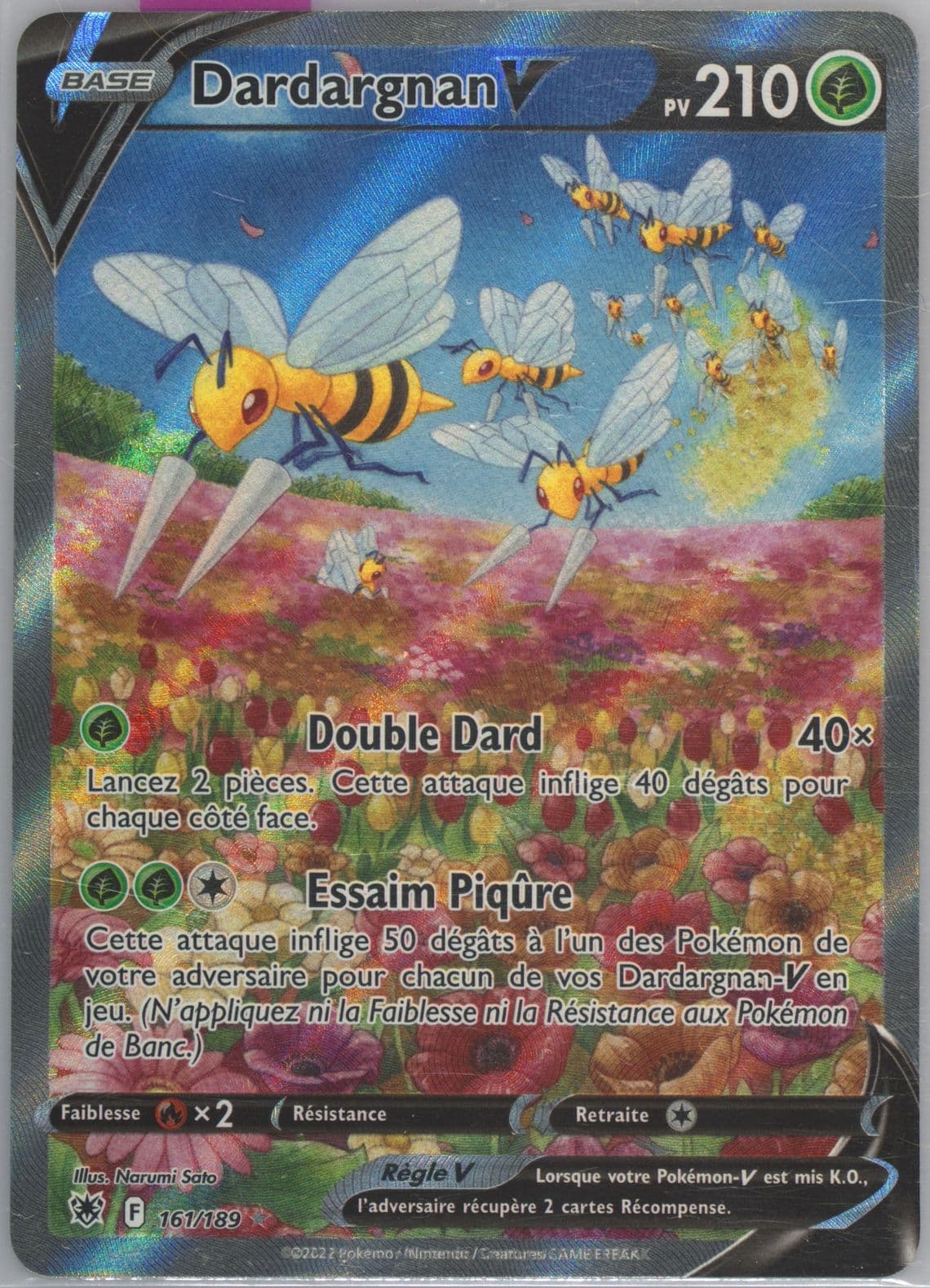 Full Art/Dardargnan V French (161) 2022 Pokemon Sword & Shield Astral Radiance